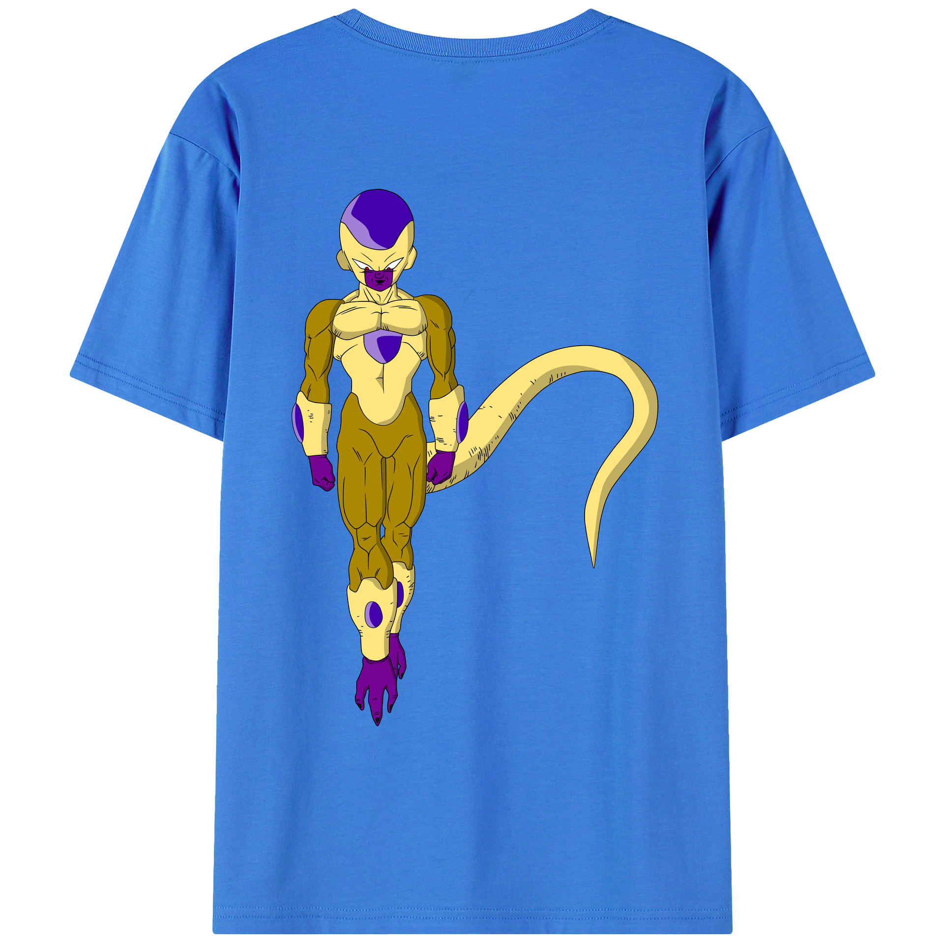 （画像用） ドラゴンボール フリーザ DRAGON BALL Frieza 綿100％ メンズ半袖Tシャツ（バックプリント） 通気性