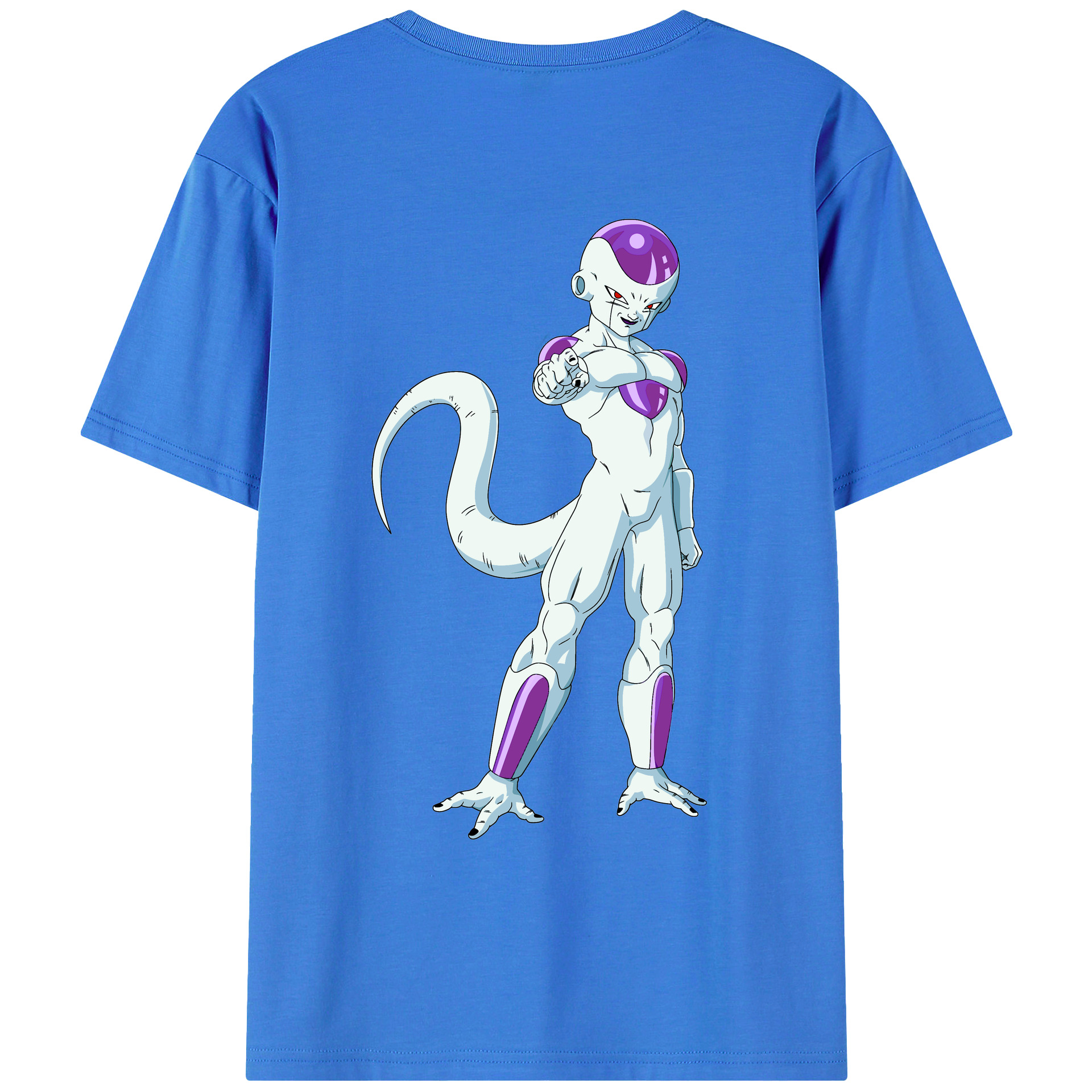 （画像用） ドラゴンボール フリーザ DRAGON BALL Frieza 綿100％ メンズ半袖Tシャツ（バックプリント） 通気性