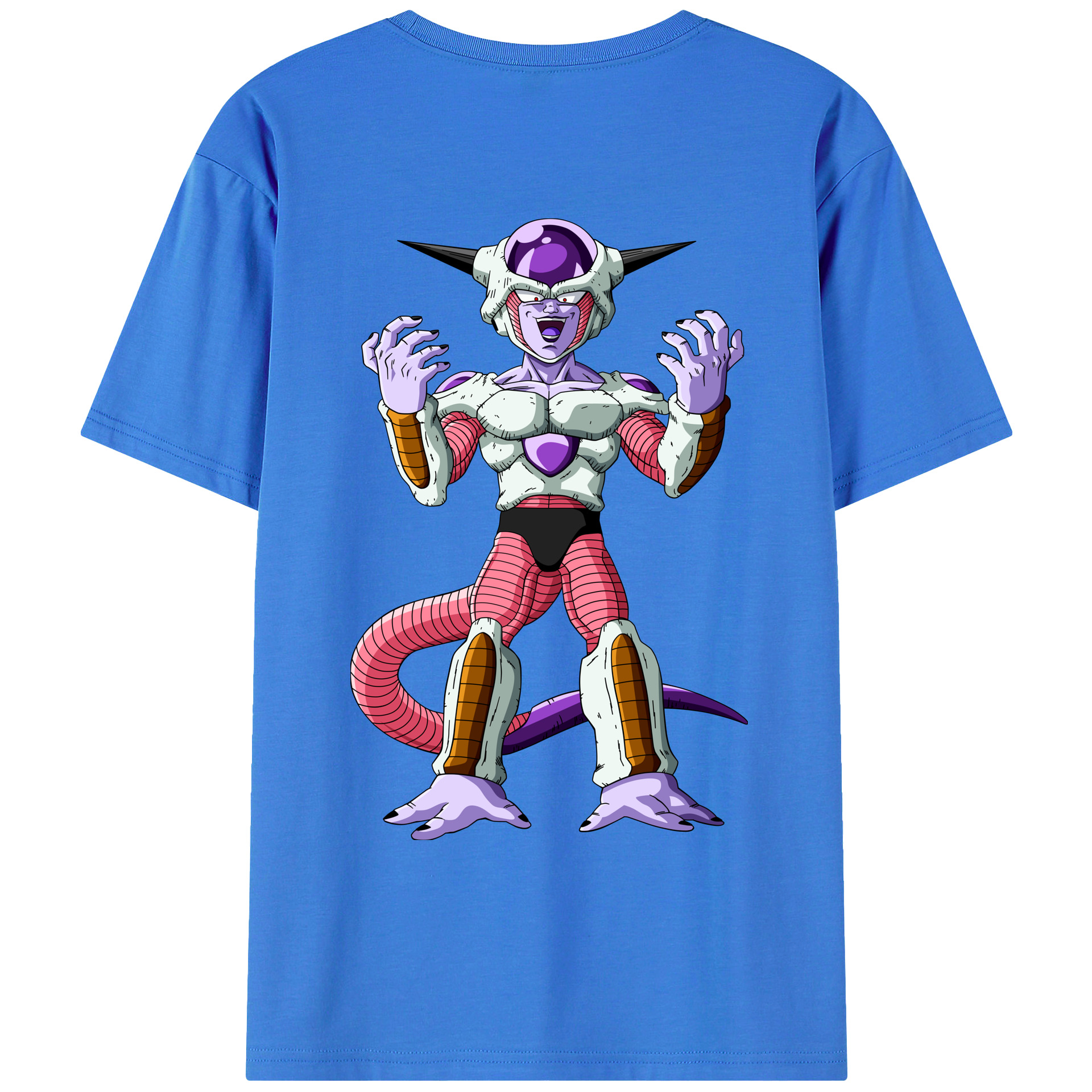 （画像用） ドラゴンボール フリーザ DRAGON BALL Frieza 綿100％ メンズ半袖Tシャツ（バックプリント） 通気性