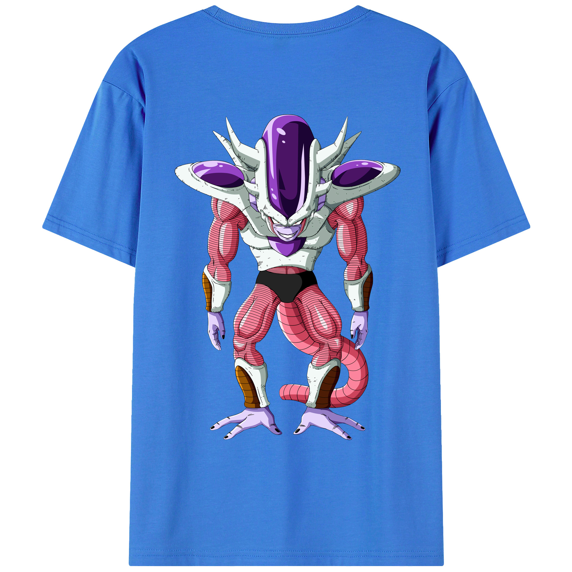 （画像用） ドラゴンボール フリーザ DRAGON BALL Frieza 綿100％ メンズ半袖Tシャツ（バックプリント） 通気性