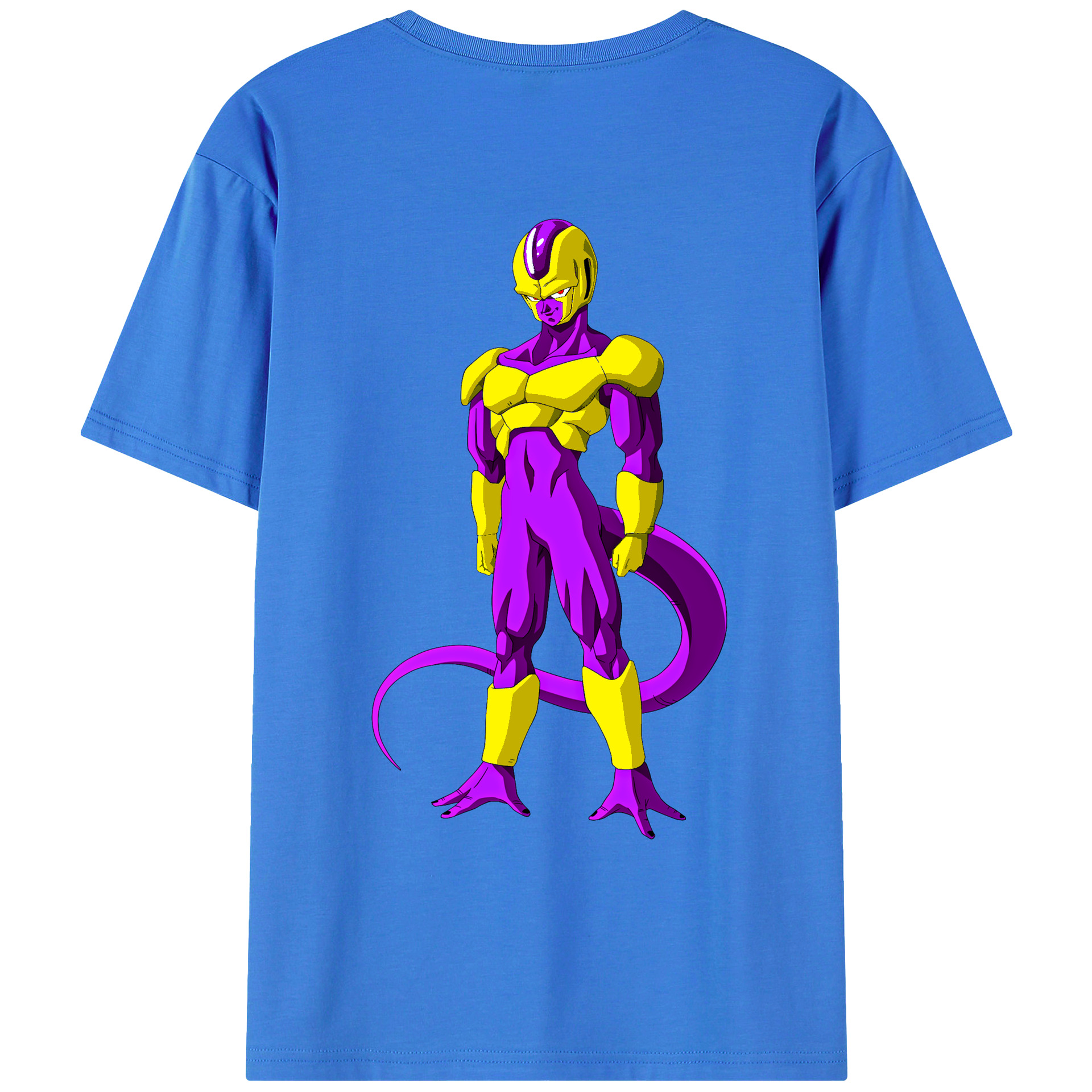 （画像用） ドラゴンボール フリーザ DRAGON BALL Frieza 綿100％ メンズ半袖Tシャツ（バックプリント） 通気性