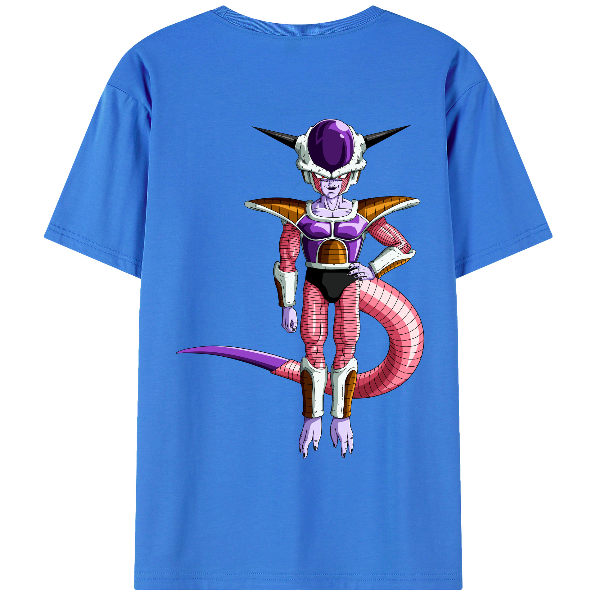 （画像用） ドラゴンボール フリーザ DRAGON BALL Frieza 綿100％ メンズ半袖Tシャツ（バックプリント） 通気性