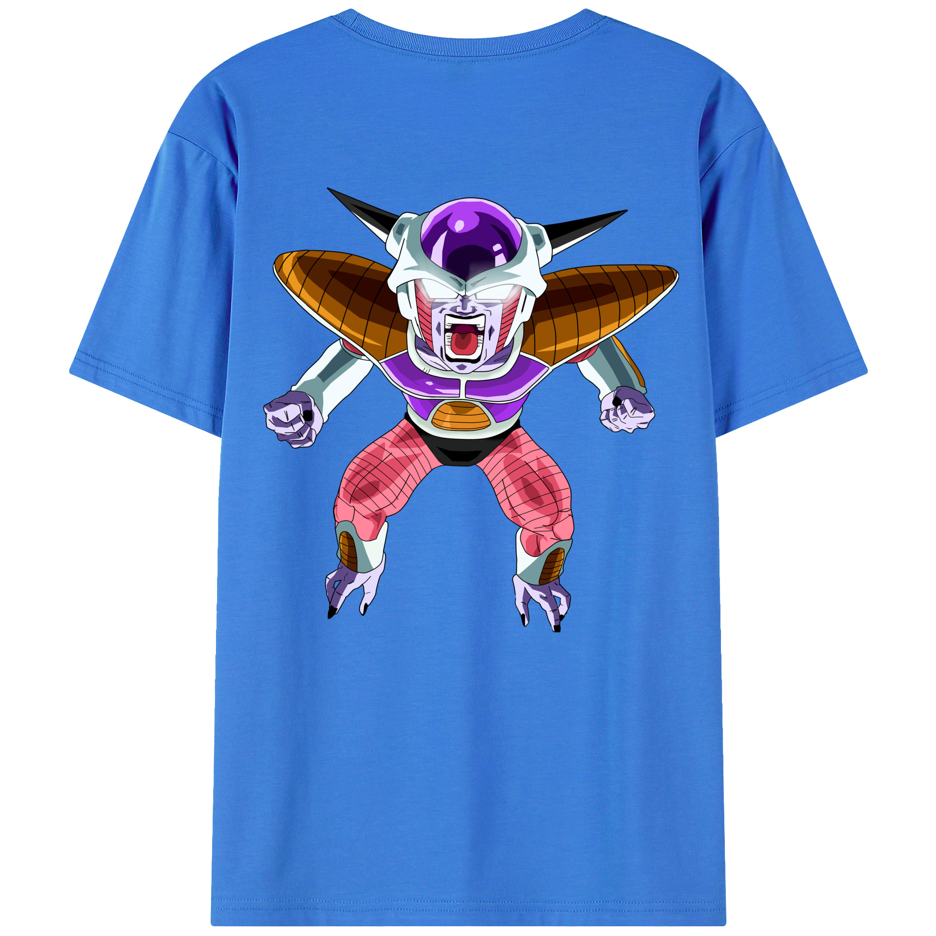（画像用） ドラゴンボール フリーザ DRAGON BALL Frieza 綿100％ メンズ半袖Tシャツ（バックプリント） 通気性