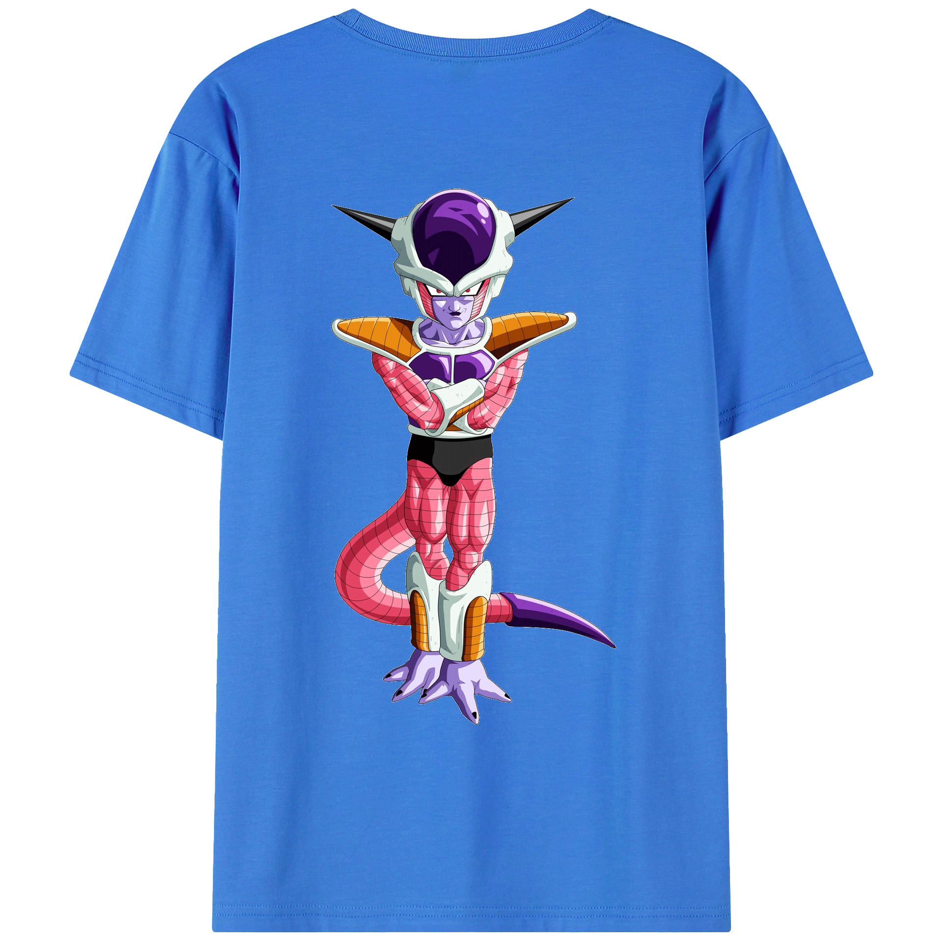 （画像用） ドラゴンボール フリーザ DRAGON BALL Frieza 綿100％ メンズ半袖Tシャツ（バックプリント） 通気性