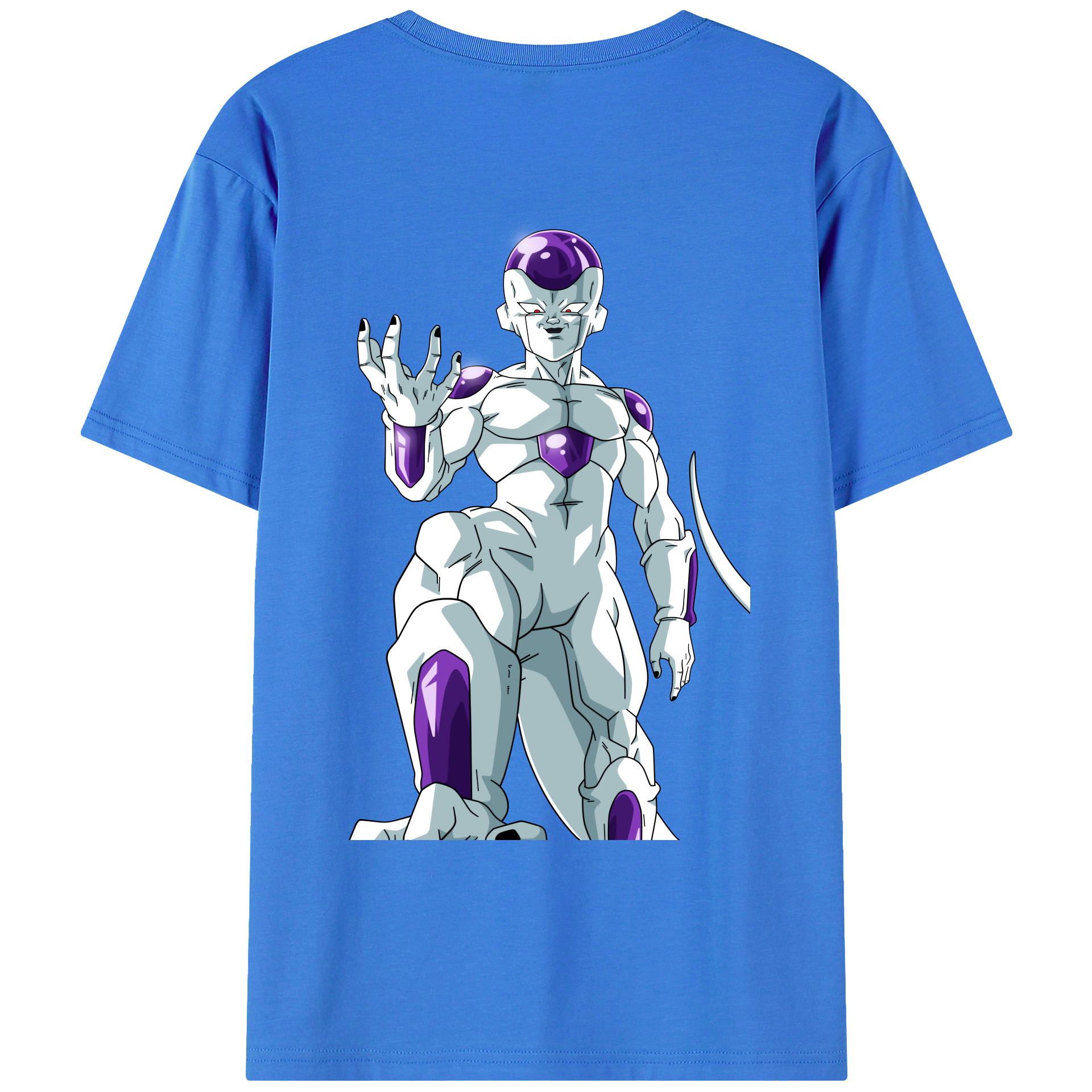 （画像用） ドラゴンボール フリーザ DRAGON BALL Frieza 綿100％ メンズ半袖Tシャツ（バックプリント） 通気性
