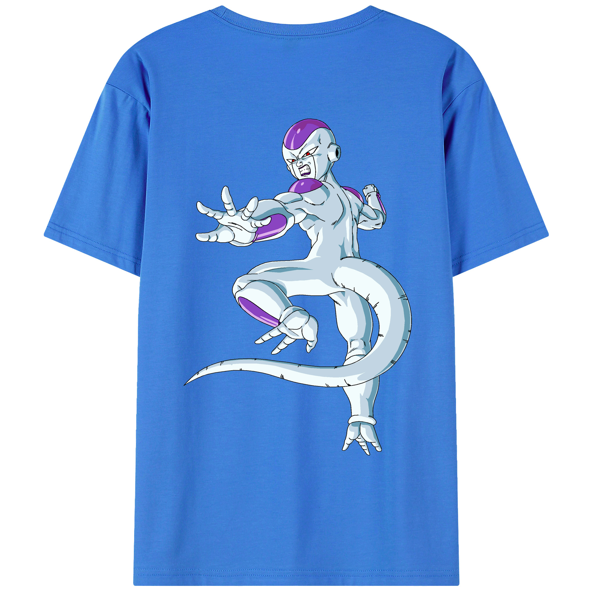 （画像用） ドラゴンボール フリーザ DRAGON BALL Frieza 綿100％ メンズ半袖Tシャツ（バックプリント） 通気性
