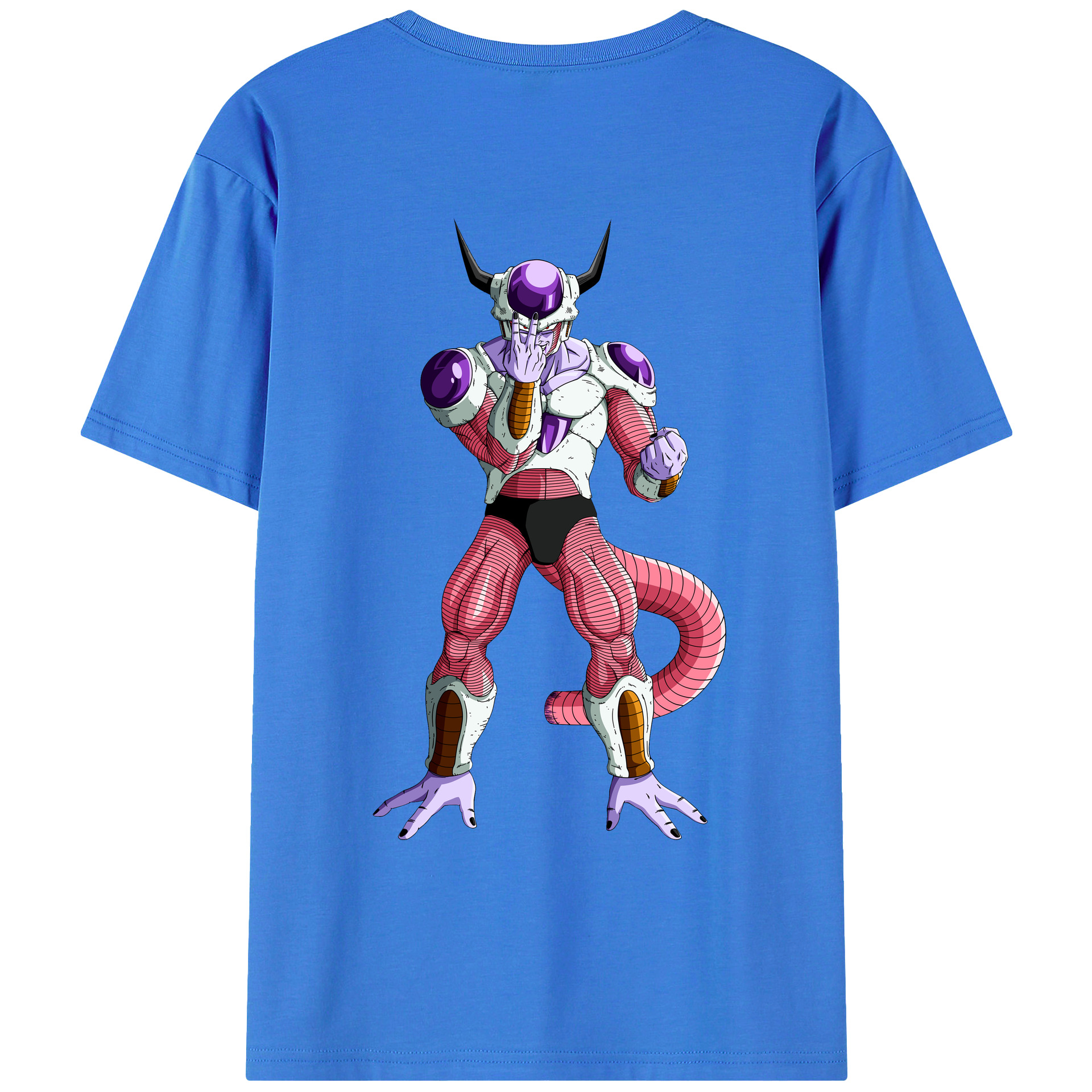 （画像用） ドラゴンボール フリーザ DRAGON BALL Frieza 綿100％ メンズ半袖Tシャツ（バックプリント） 通気性