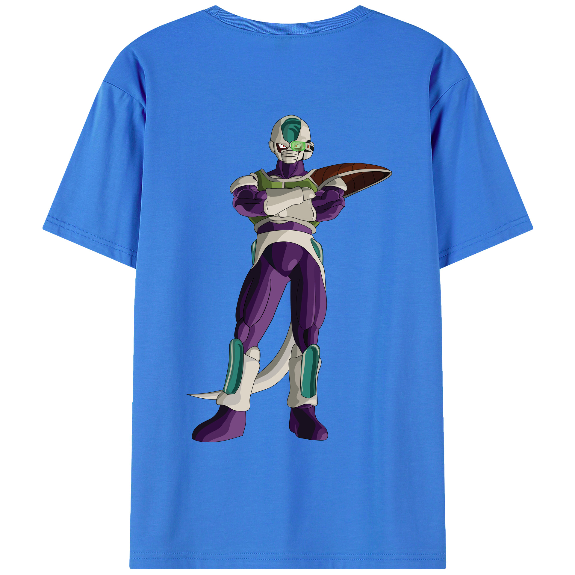 （画像用） ドラゴンボール フリーザ DRAGON BALL Frieza 綿100％ メンズ半袖Tシャツ（バックプリント） 通気性