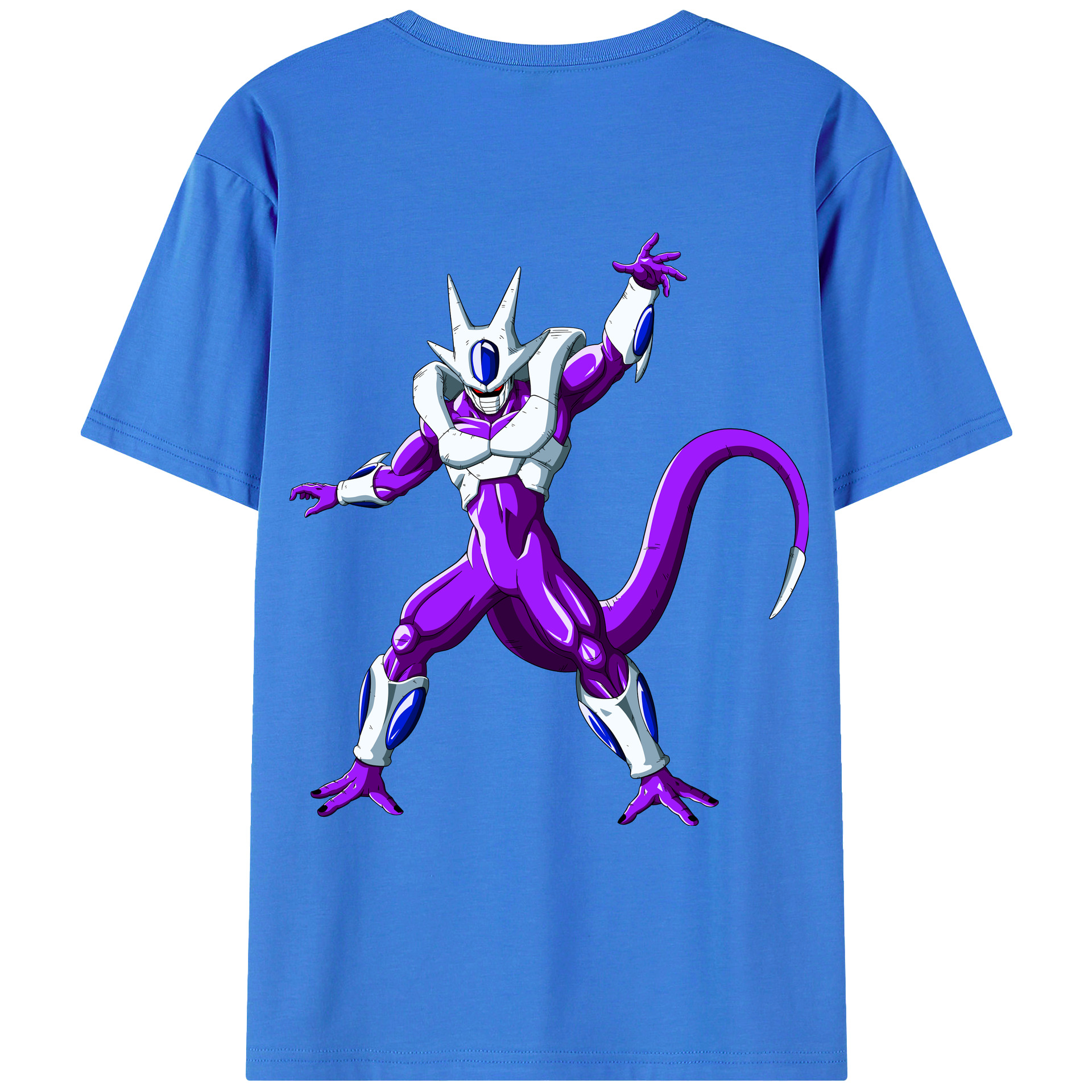 （画像用） ドラゴンボール クウラ DRAGON BALL Cooler Coora 綿100％ メンズ半袖Tシャツ（バックプリント） 通気性