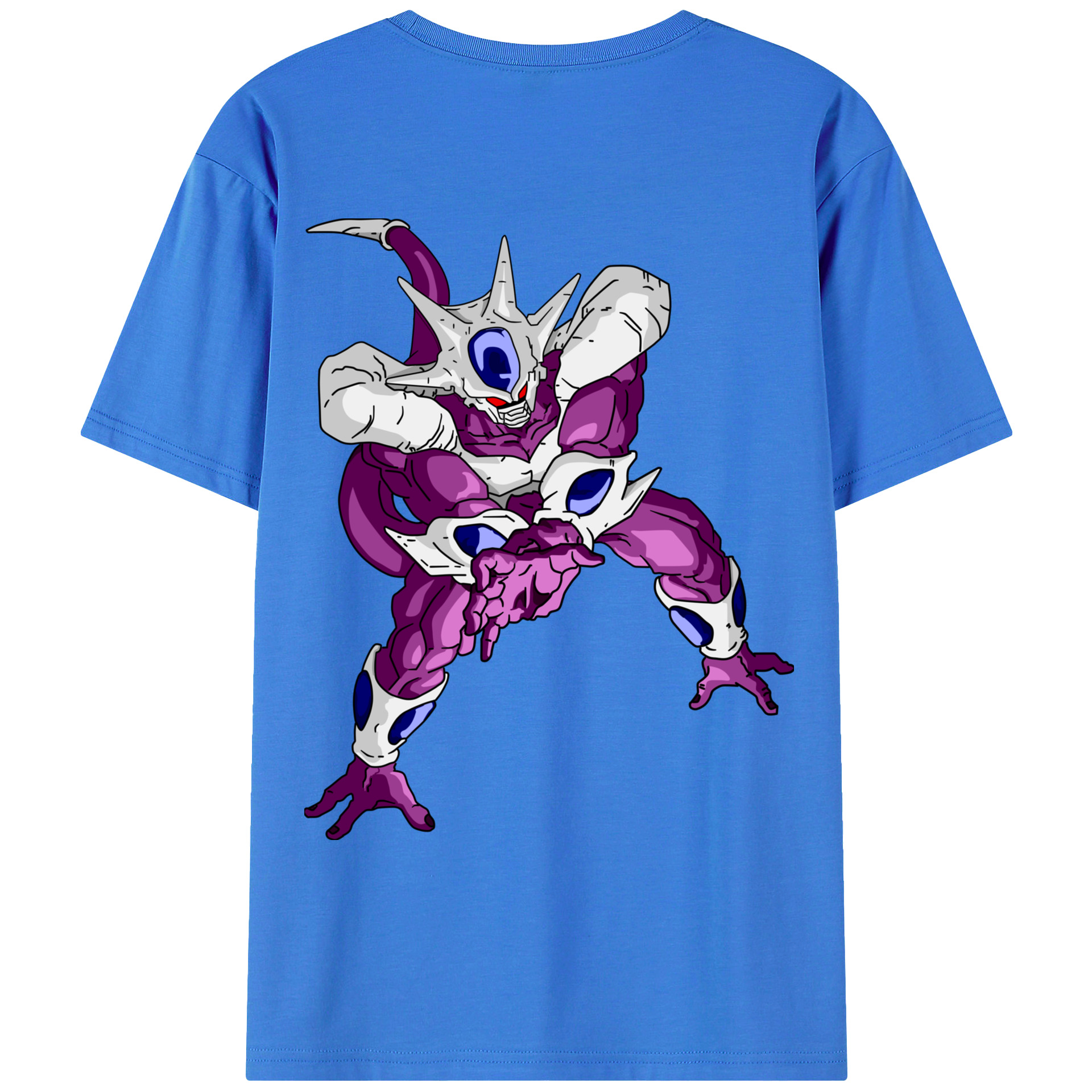 （画像用） ドラゴンボール クウラ DRAGON BALL Cooler Coora 綿100％ メンズ半袖Tシャツ（バックプリント） 通気性