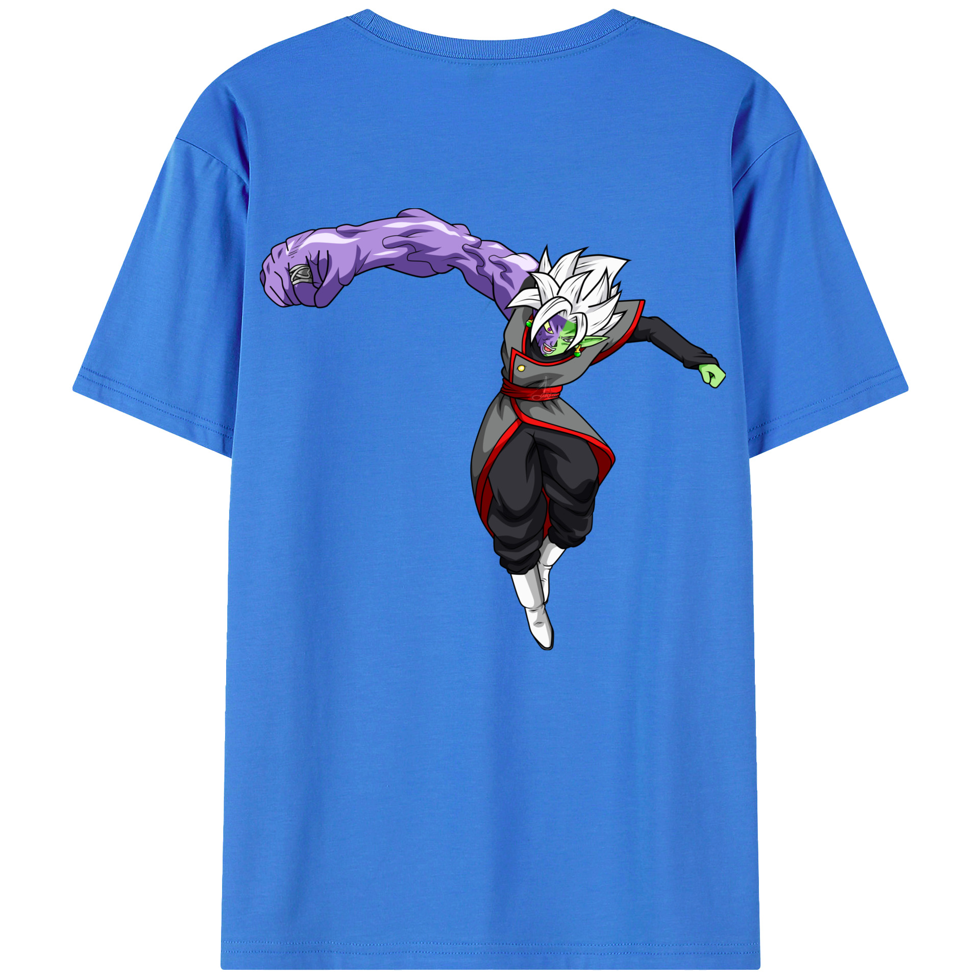 （画像用） ドラゴンボール ベジット DRAGON BALL Vegetto 綿100％ メンズ半袖Tシャツ（バックプリント） 通気性