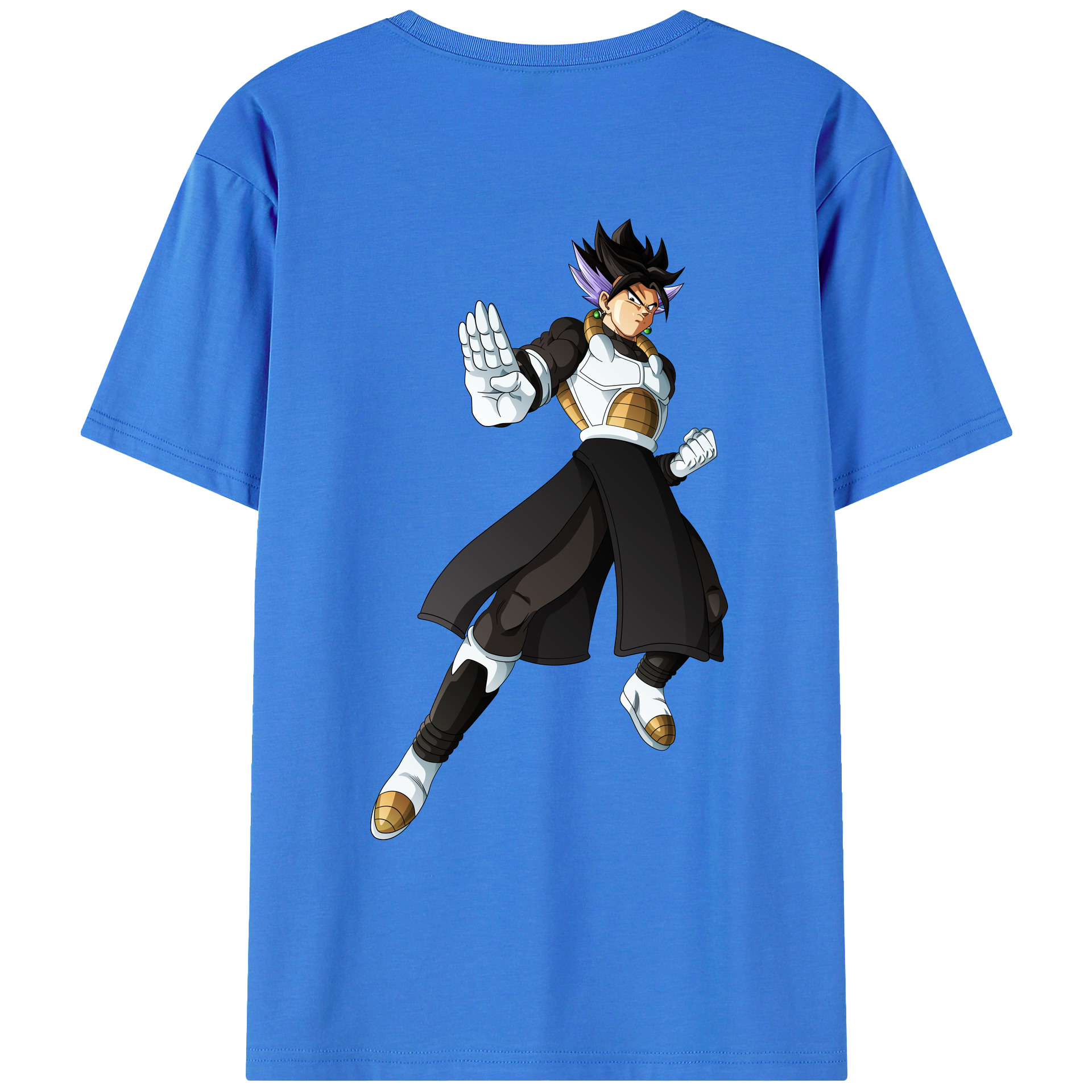 （画像用） ドラゴンボール ベジット DRAGON BALL Vegetto 綿100％ メンズ半袖Tシャツ（バックプリント） 通気性