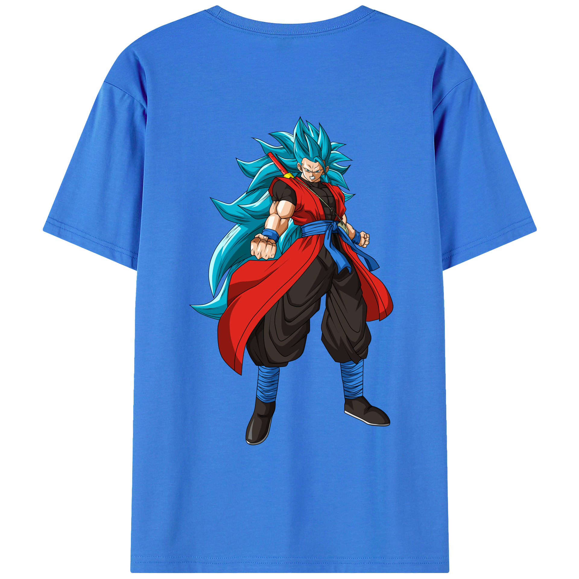 （画像用） ドラゴンボール ベジット DRAGON BALL Vegetto 綿100％ メンズ半袖Tシャツ（バックプリント） 通気性