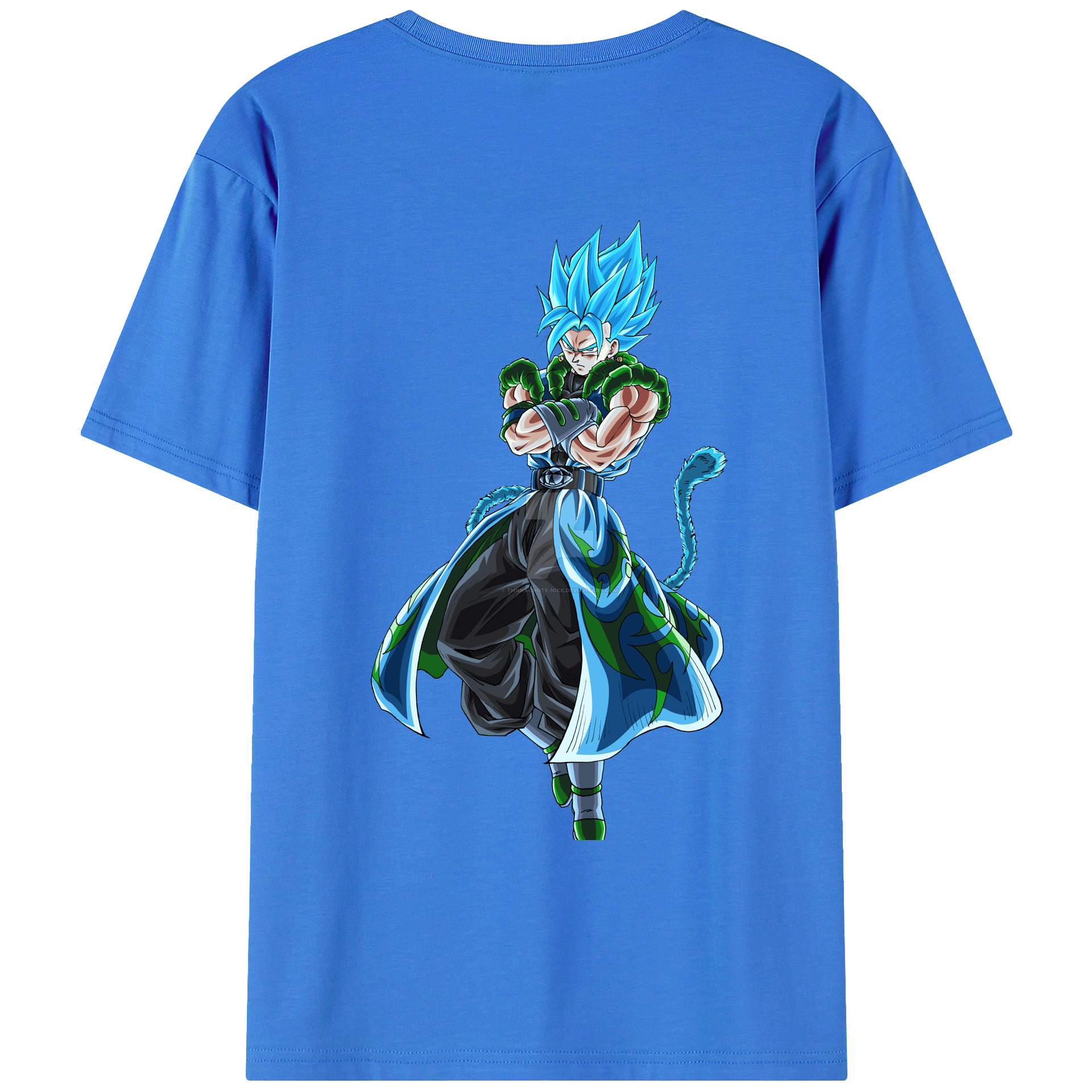 （画像用） ドラゴンボール ベジット DRAGON BALL Vegetto 綿100％ メンズ半袖Tシャツ（バックプリント） 通気性