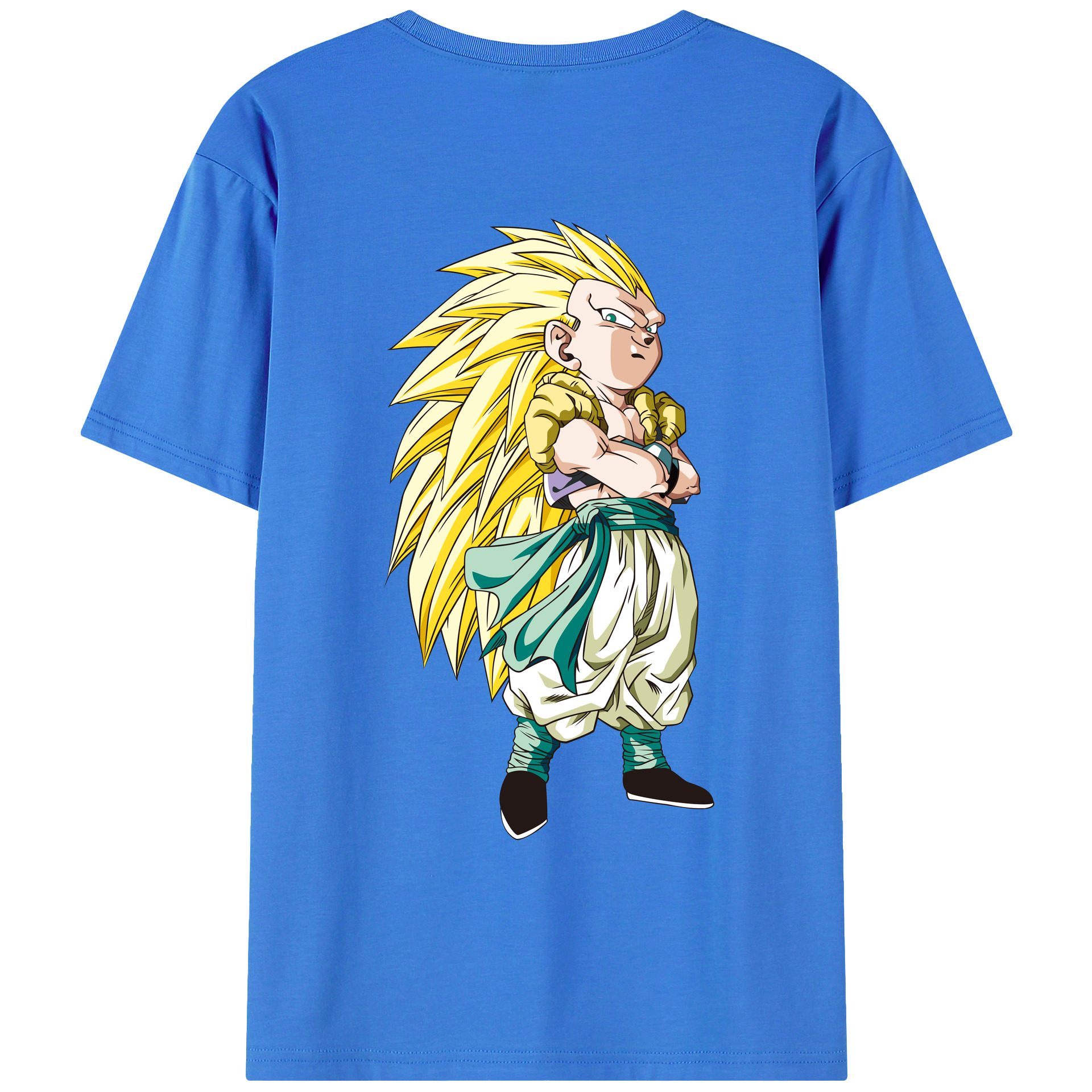 （画像用） ドラゴンボール ベジット DRAGON BALL Vegetto 綿100％ メンズ半袖Tシャツ（バックプリント） 通気性
