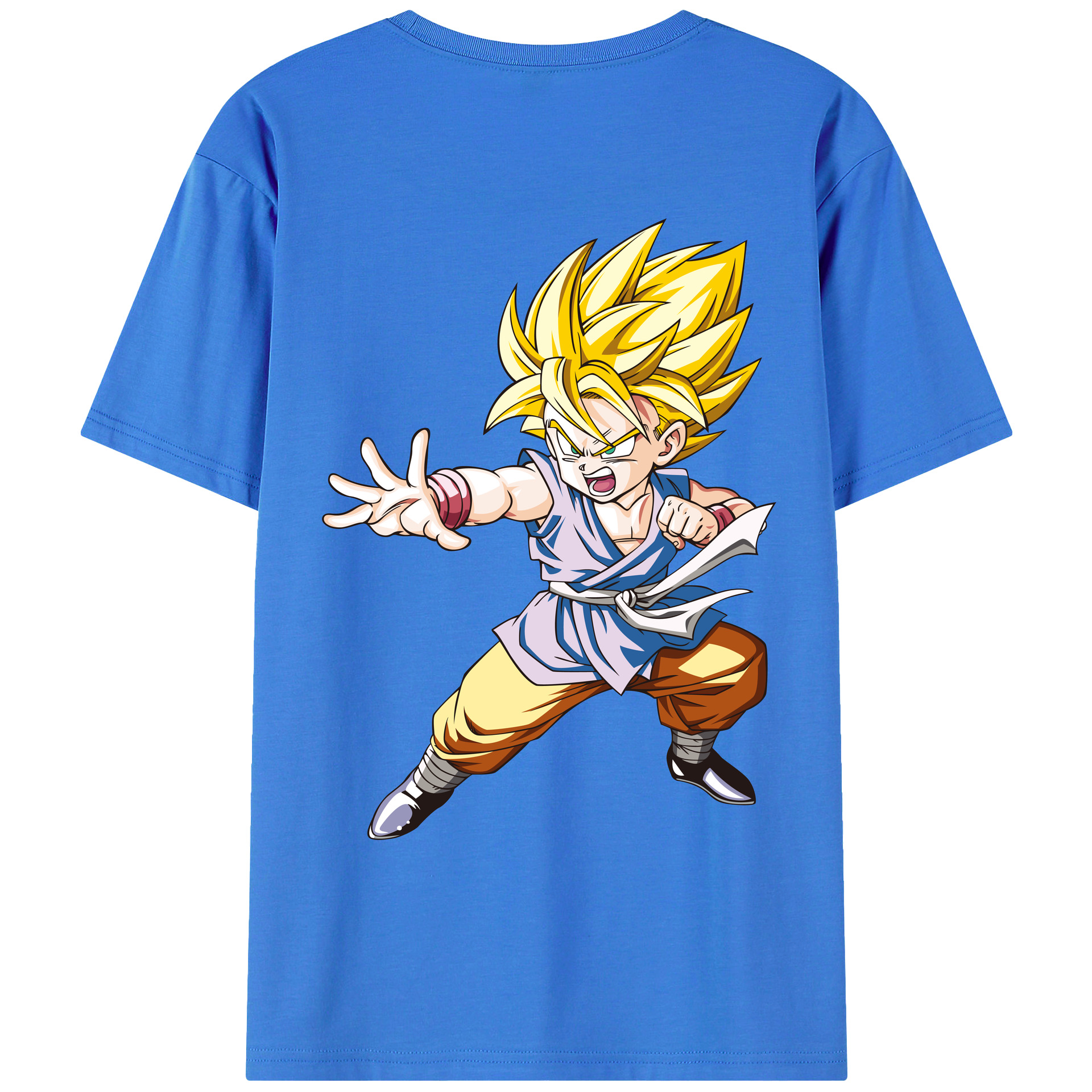 （画像用） ドラゴンボール ベジット DRAGON BALL Vegetto 綿100％ メンズ半袖Tシャツ（バックプリント） 通気性