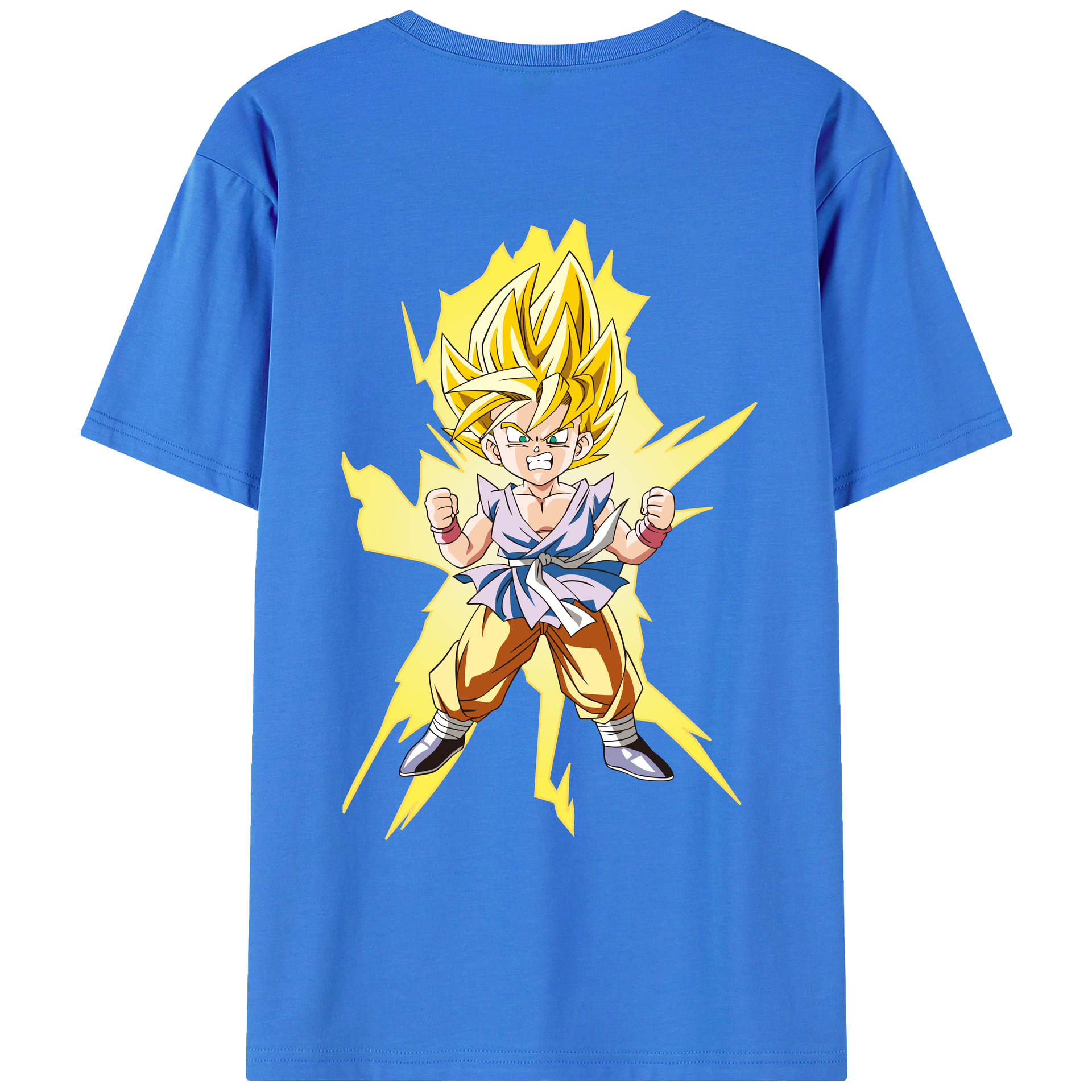 （画像用） ドラゴンボール ベジット DRAGON BALL Vegetto 綿100％ メンズ半袖Tシャツ（バックプリント） 通気性