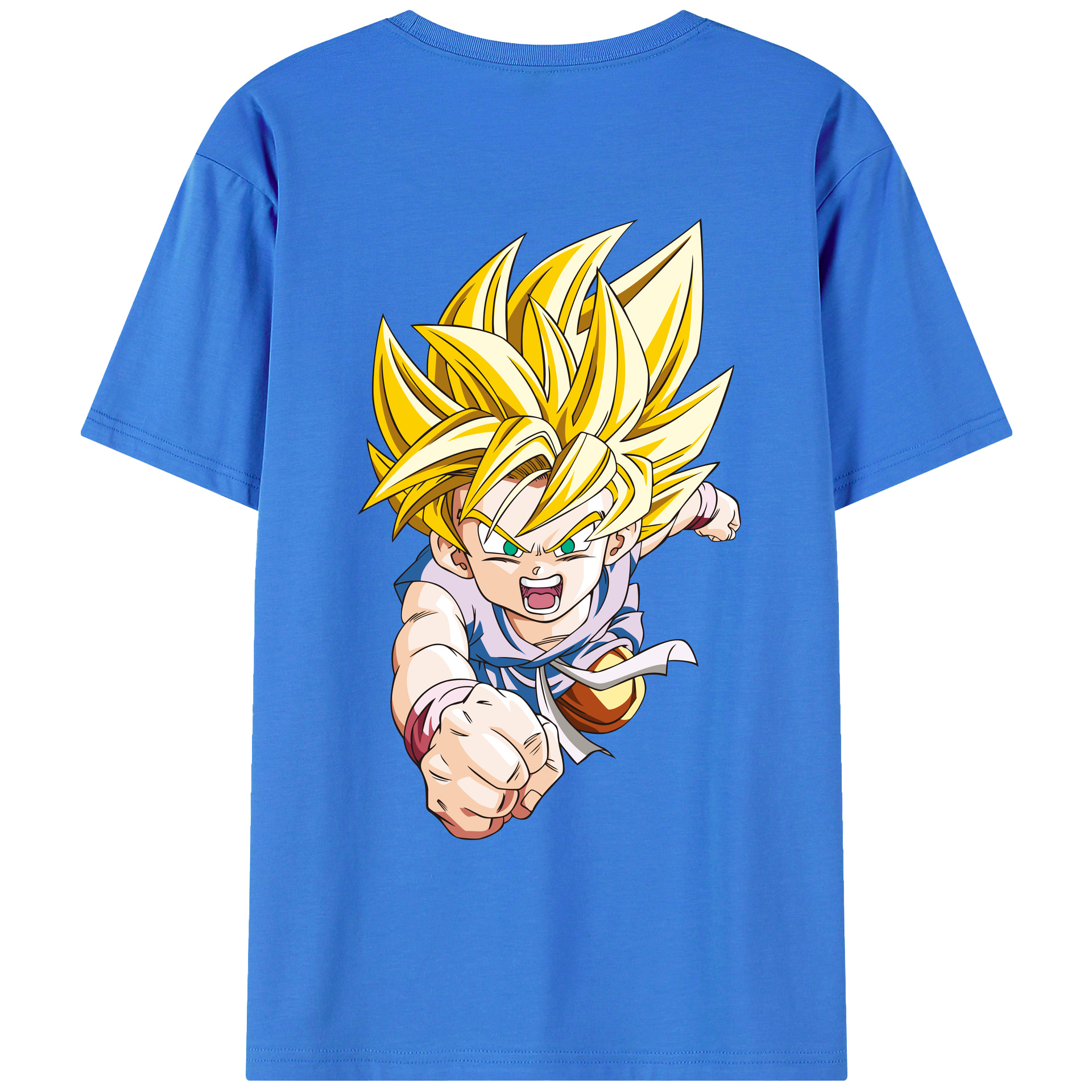 （画像用） ドラゴンボール ベジット DRAGON BALL Vegetto 綿100％ メンズ半袖Tシャツ（バックプリント） 通気性