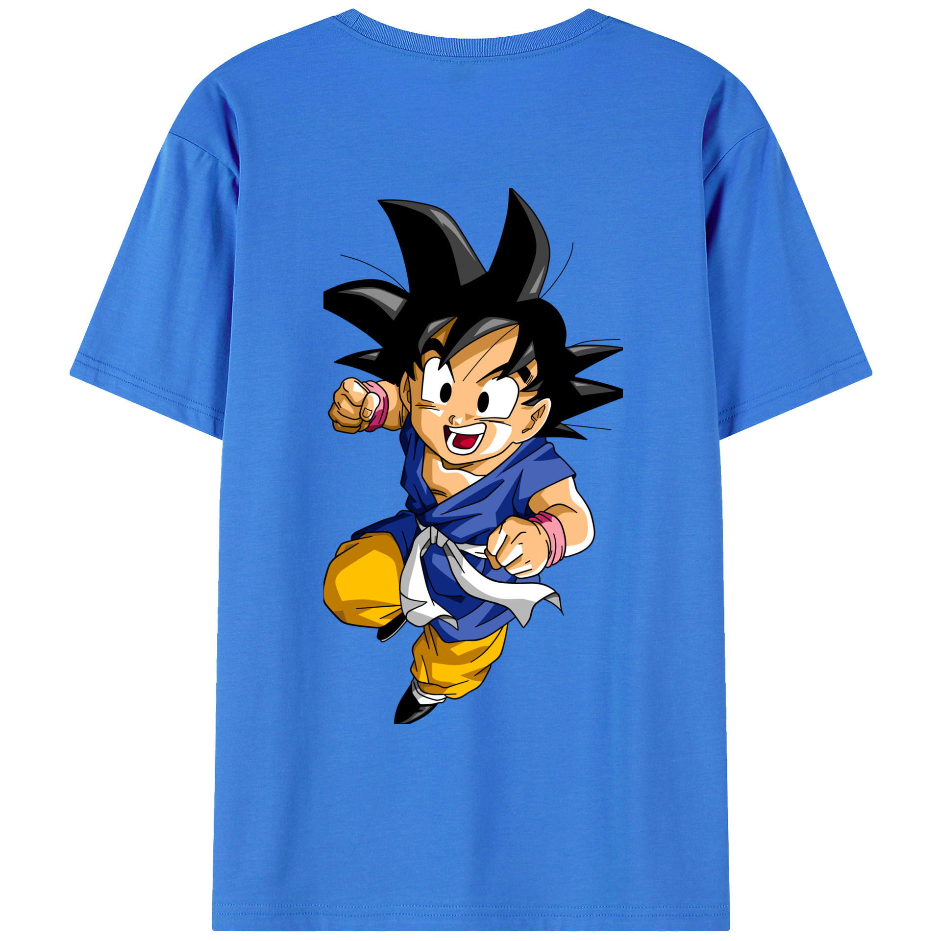 （画像用） ドラゴンボール 孫悟天 そん ごてん DRAGON BALL Son Goten 綿100％ メンズ半袖Tシャツ（バックプリント） 通気性