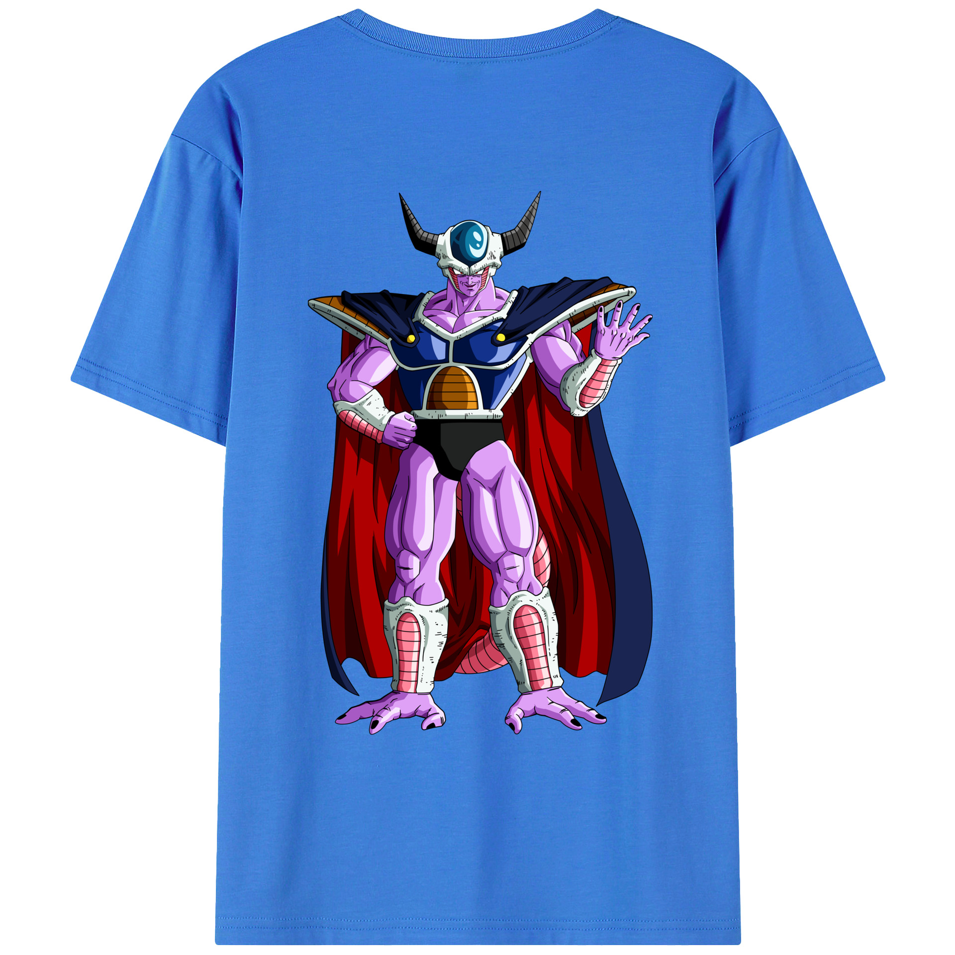（画像用） ドラゴンボール コルド大王 DRAGON BALL King Cold 綿100％ メンズ半袖Tシャツ（バックプリント） 通気性