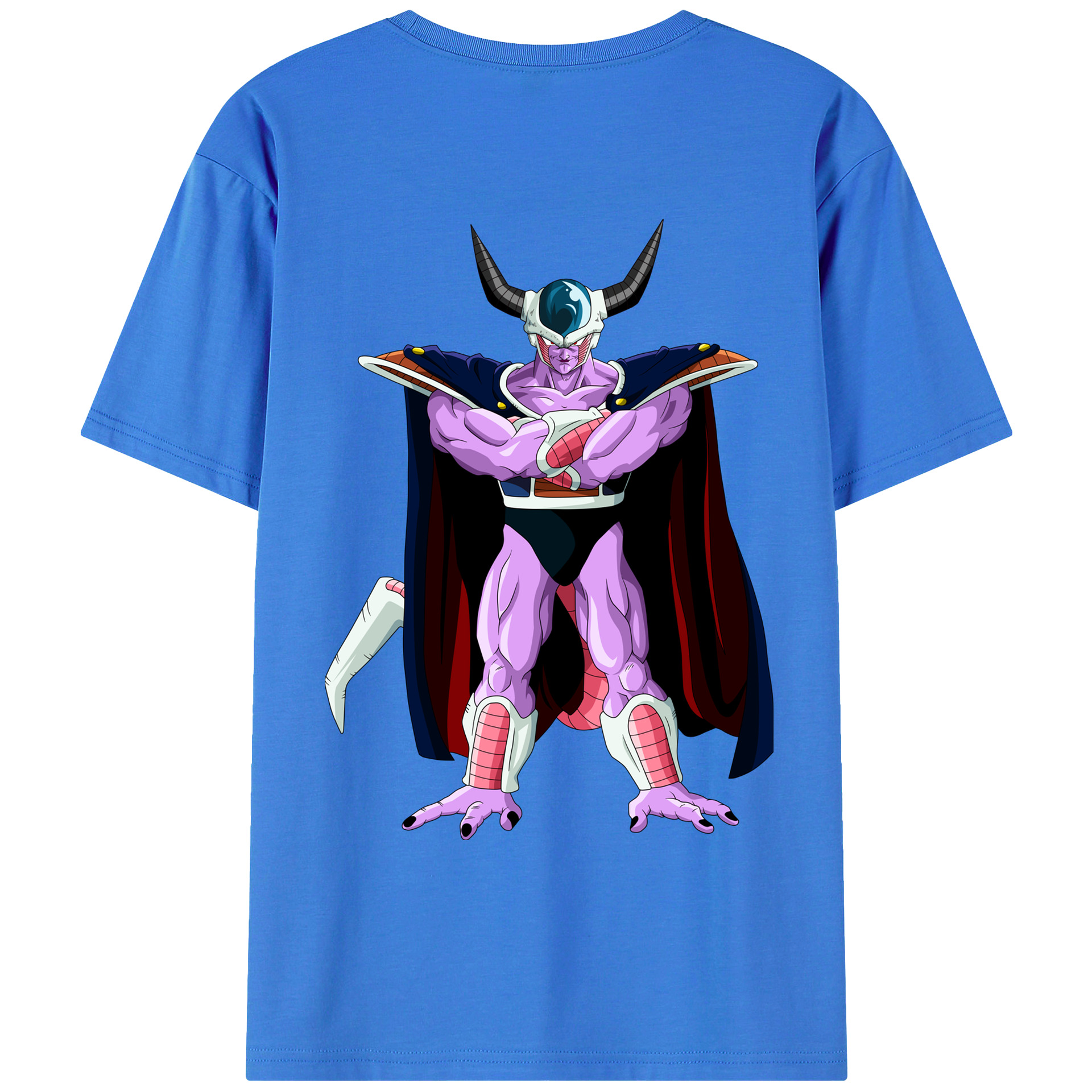 （画像用） ドラゴンボール コルド大王 DRAGON BALL King Cold 綿100％ メンズ半袖Tシャツ（バックプリント） 通気性