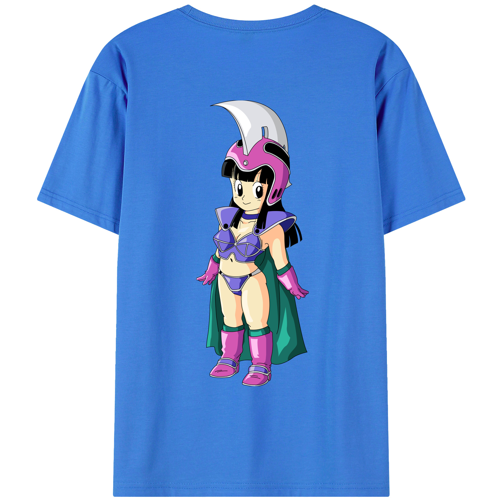 （画像用） ドラゴンボール チチ DRAGON BALL Chichi 綿100％ メンズ半袖Tシャツ（バックプリント） 通気性