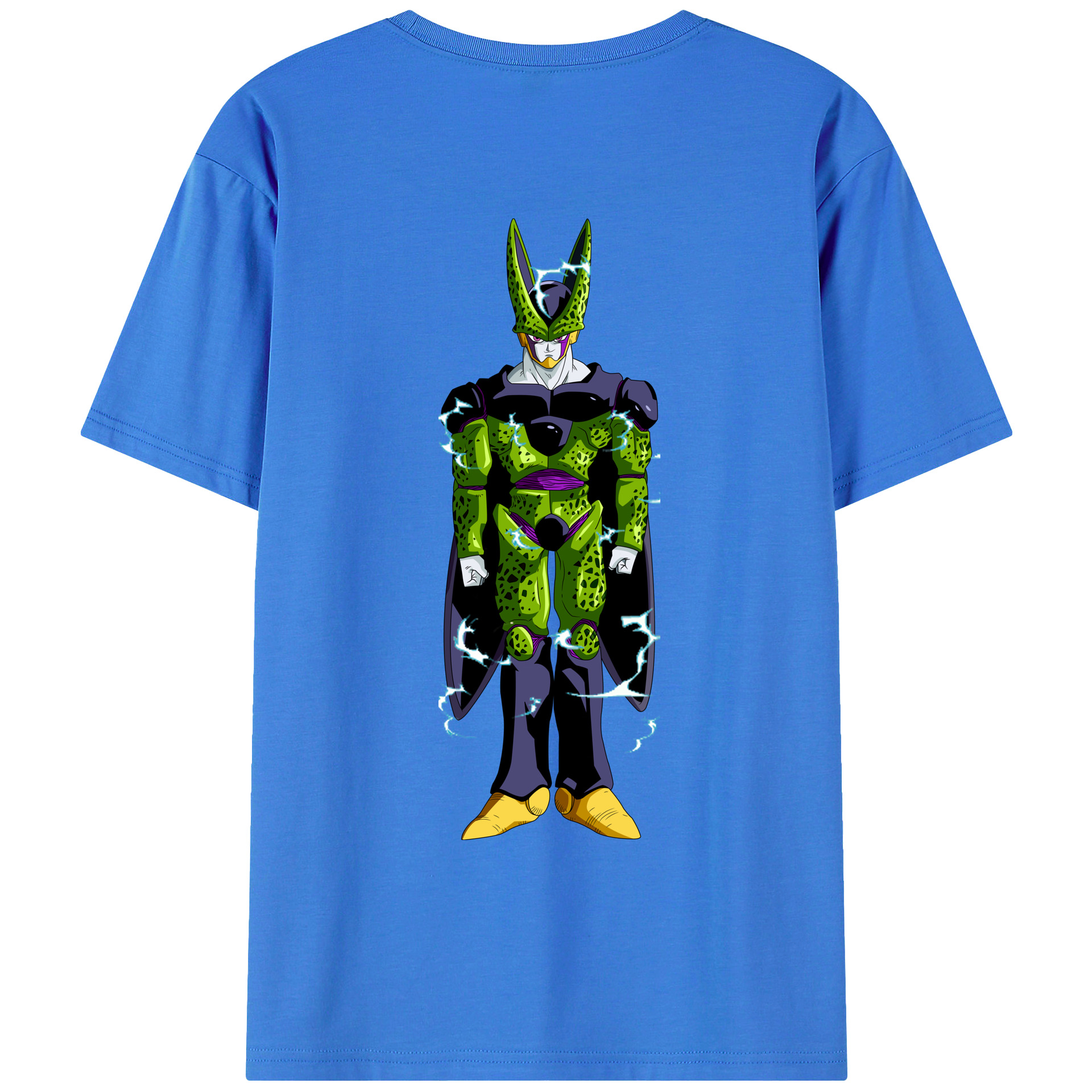（画像用） ドラゴンボール セル DRAGON BALL Cell 綿100％ メンズ半袖Tシャツ（バックプリント） 通気性
