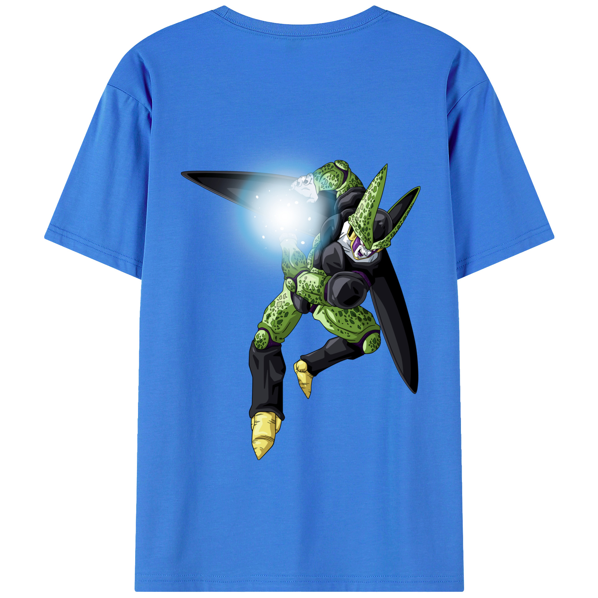 （画像用） ドラゴンボール セル DRAGON BALL Cell 綿100％ メンズ半袖Tシャツ（バックプリント） 通気性