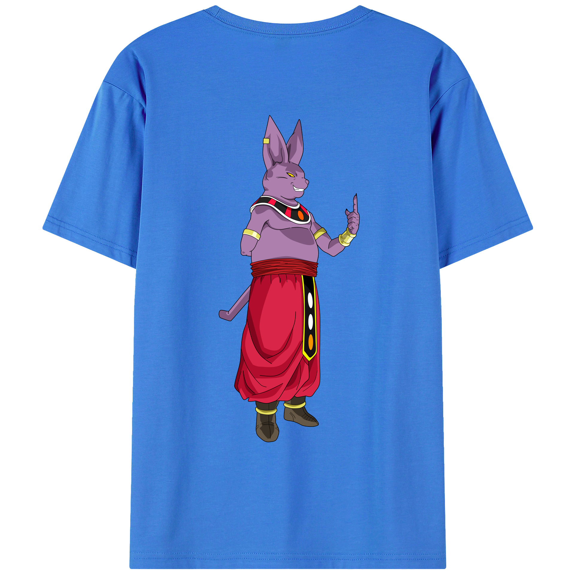 （画像用） ドラゴンボール シャンパ DRAGON BALL Champa 綿100％ メンズ半袖Tシャツ（バックプリント） 通気性