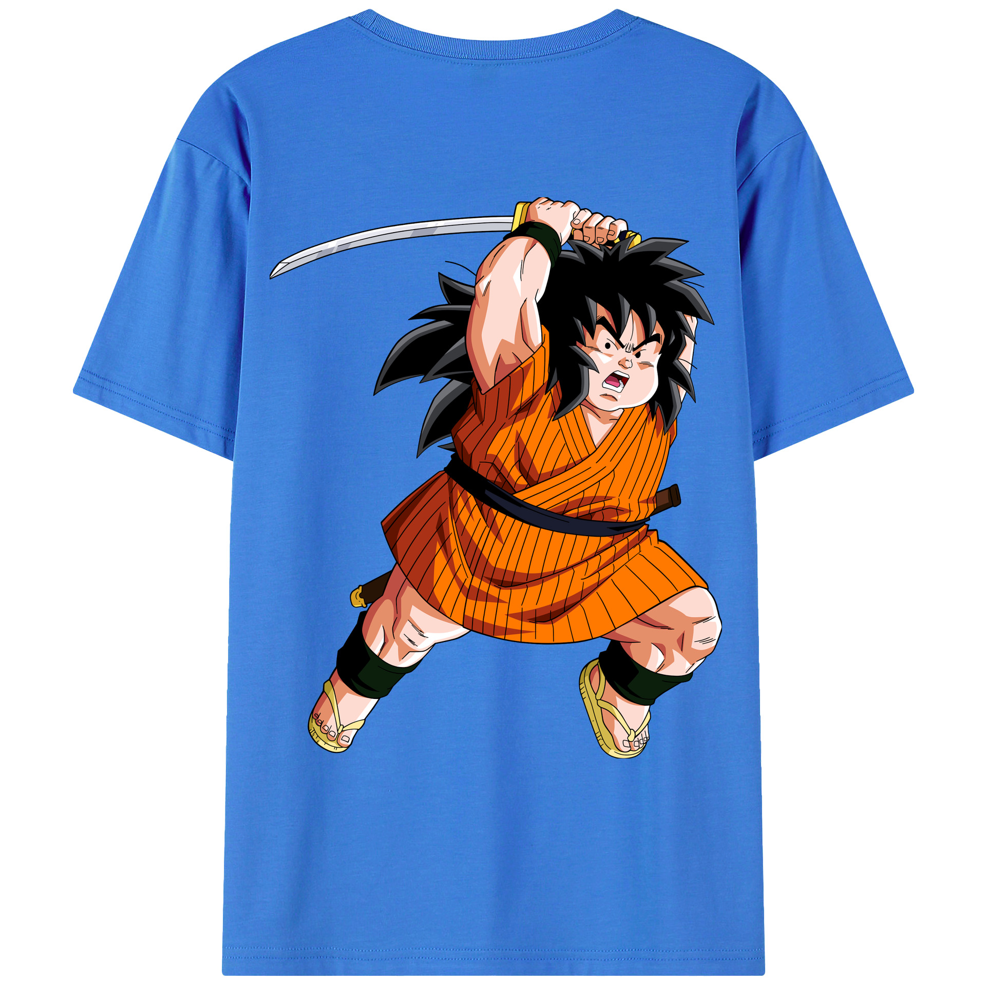 （画像用） ドラゴンボール やじろべえ DRAGON BALL Yajirobe 綿100％ メンズ半袖Tシャツ（バックプリント） 通気性