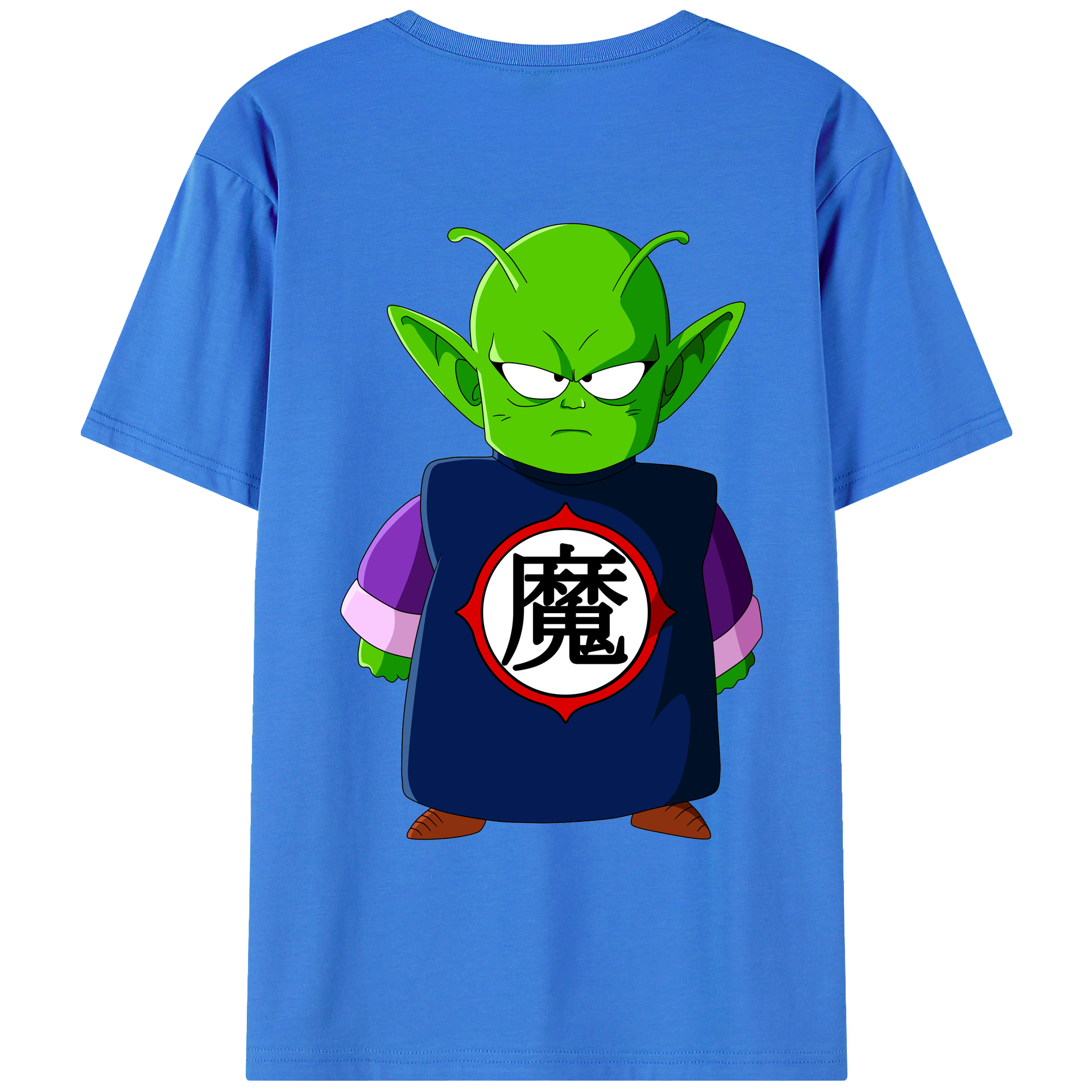 （画像用） ドラゴンボール ピッコロ DRAGON BALL Piccolo 綿100％ メンズ半袖Tシャツ（バックプリント） 通気性