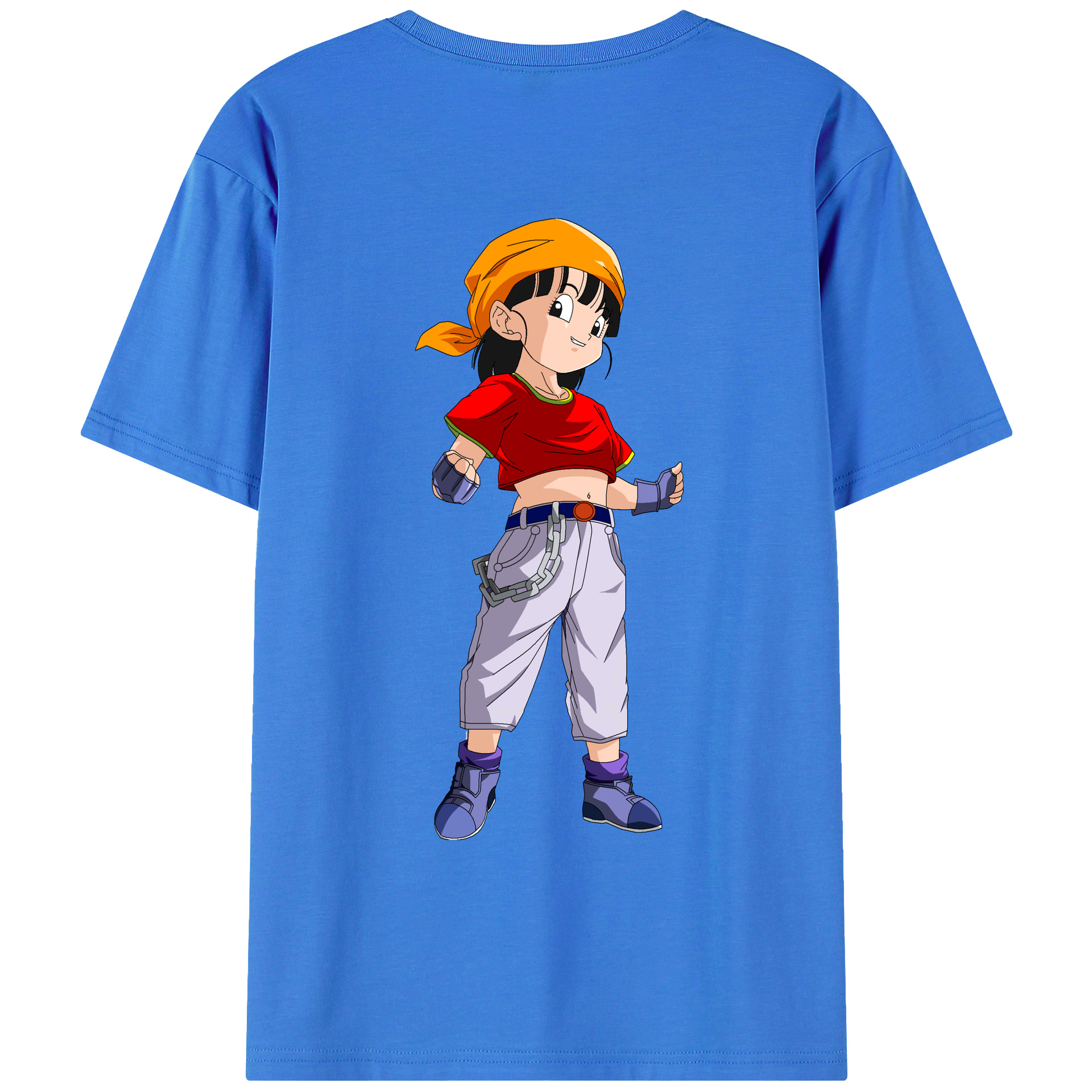 （画像用） ドラゴンボール パン DRAGON BALL Pan 綿100％ メンズ半袖Tシャツ（バックプリント） 通気性