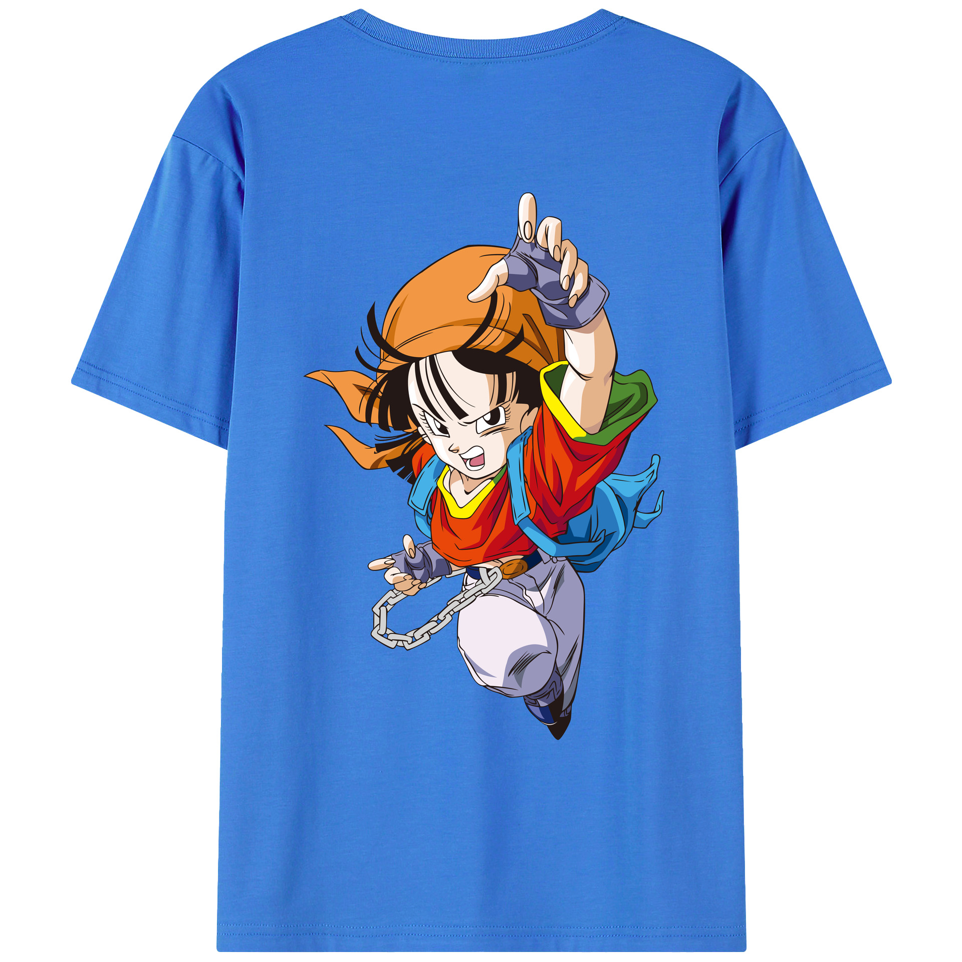 （画像用） ドラゴンボール パン DRAGON BALL Pan 綿100％ メンズ半袖Tシャツ（バックプリント） 通気性