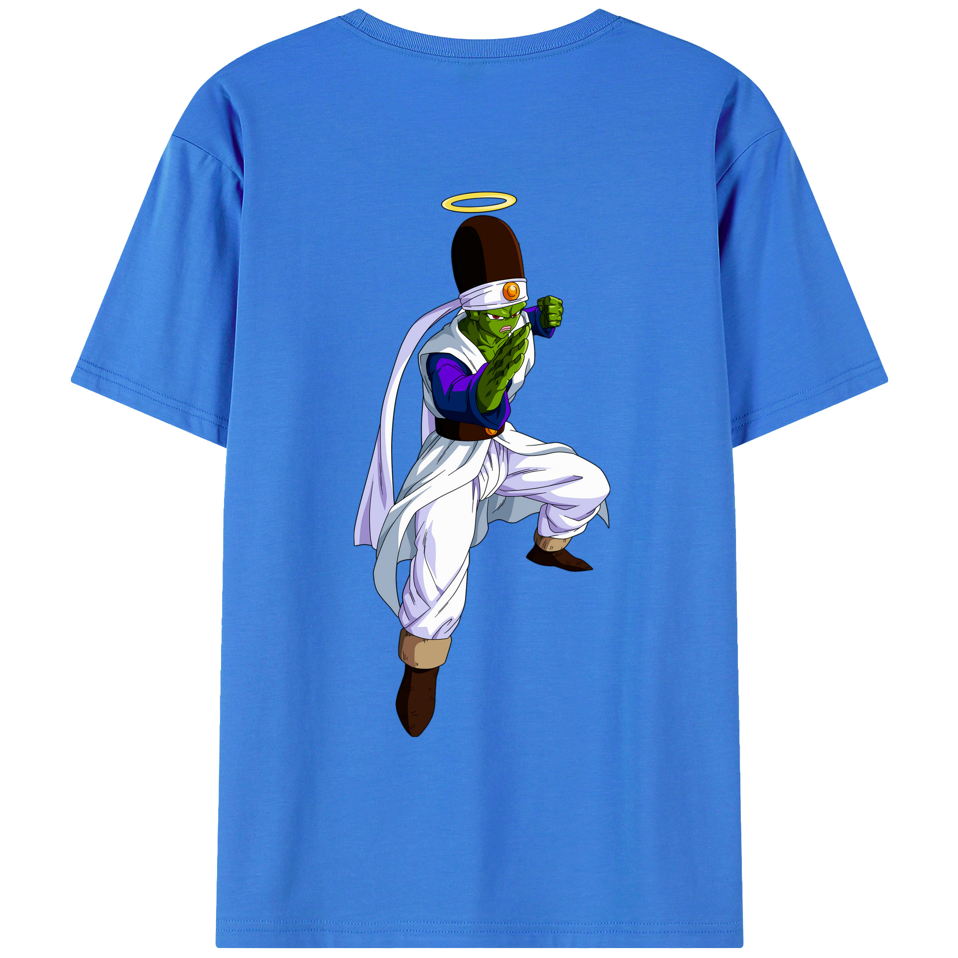 （画像用） ドラゴンボール パイクーハン DRAGON BALL Pikkon 綿100％ メンズ半袖Tシャツ（バックプリント） 通気性