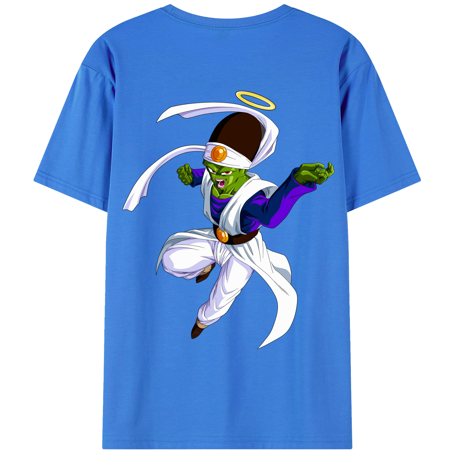 （画像用） ドラゴンボール パイクーハン DRAGON BALL Pikkon 綿100％ メンズ半袖Tシャツ（バックプリント） 通気性