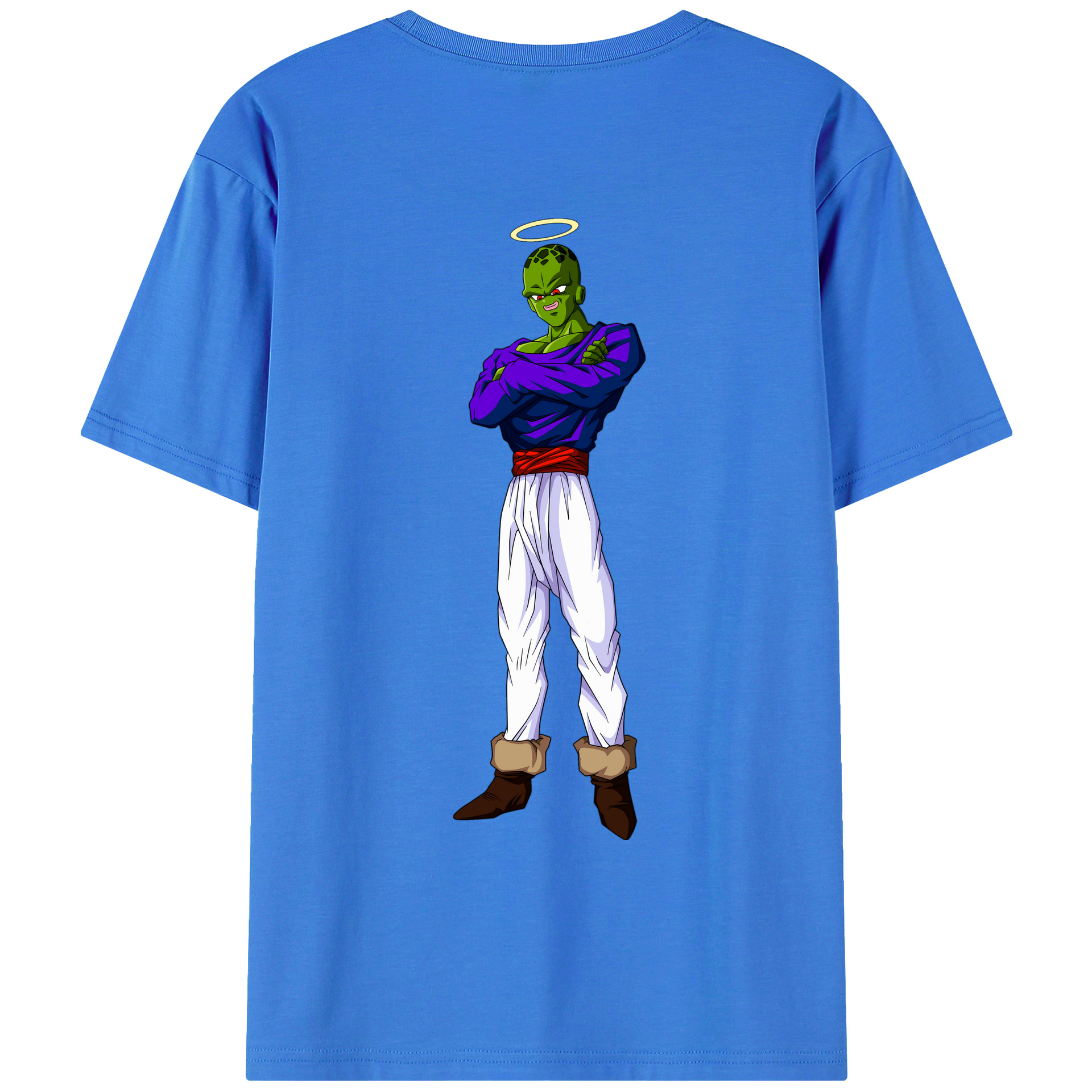 （画像用） ドラゴンボール パイクーハン DRAGON BALL Pikkon 綿100％ メンズ半袖Tシャツ（バックプリント） 通気性