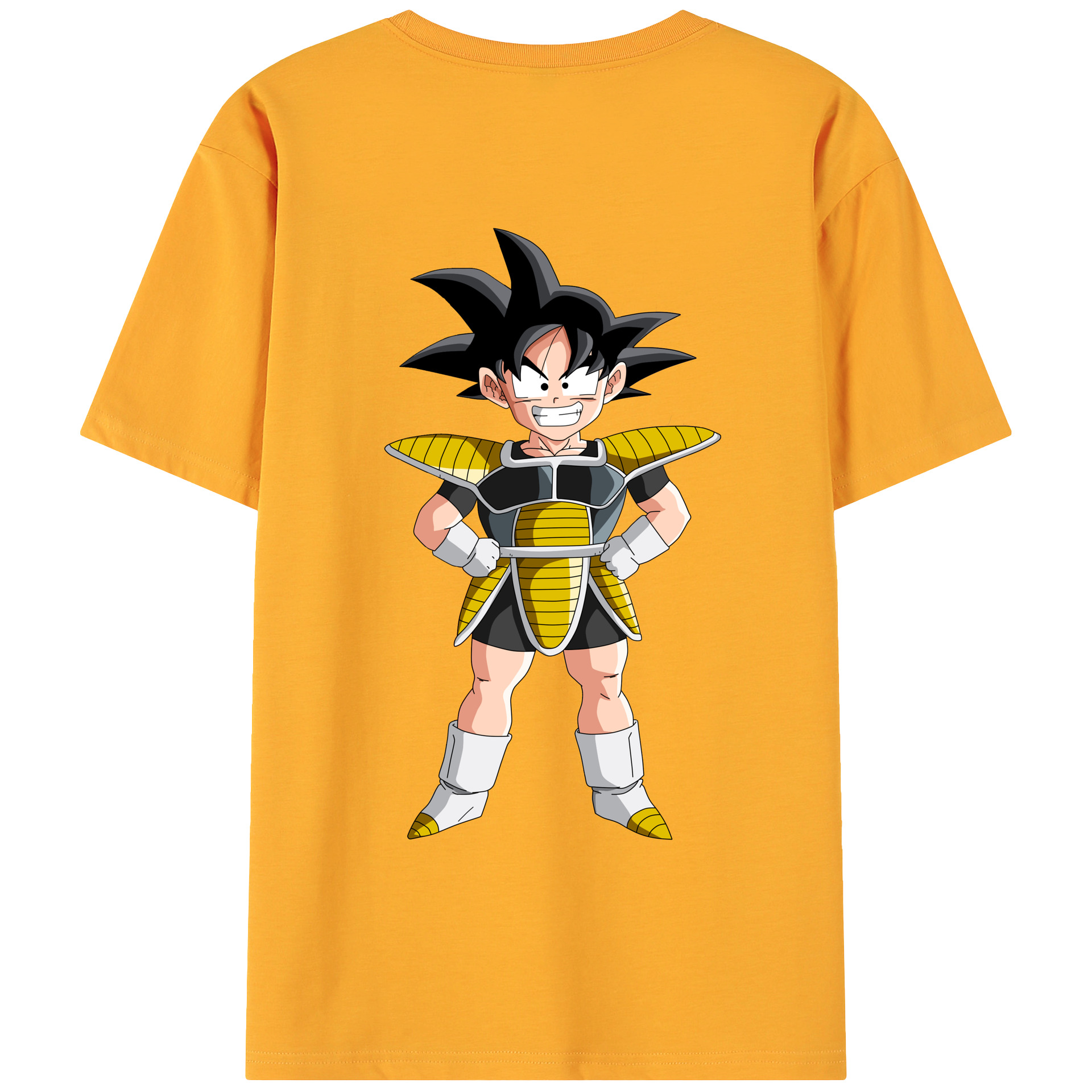 （画像用） ドラゴンボール 孫悟空（そん ごくう）Son Goku カカロット DRAGON BALL Kakarotto 綿100％ メンズ半袖Tシャツ（バックプリント） 通気性