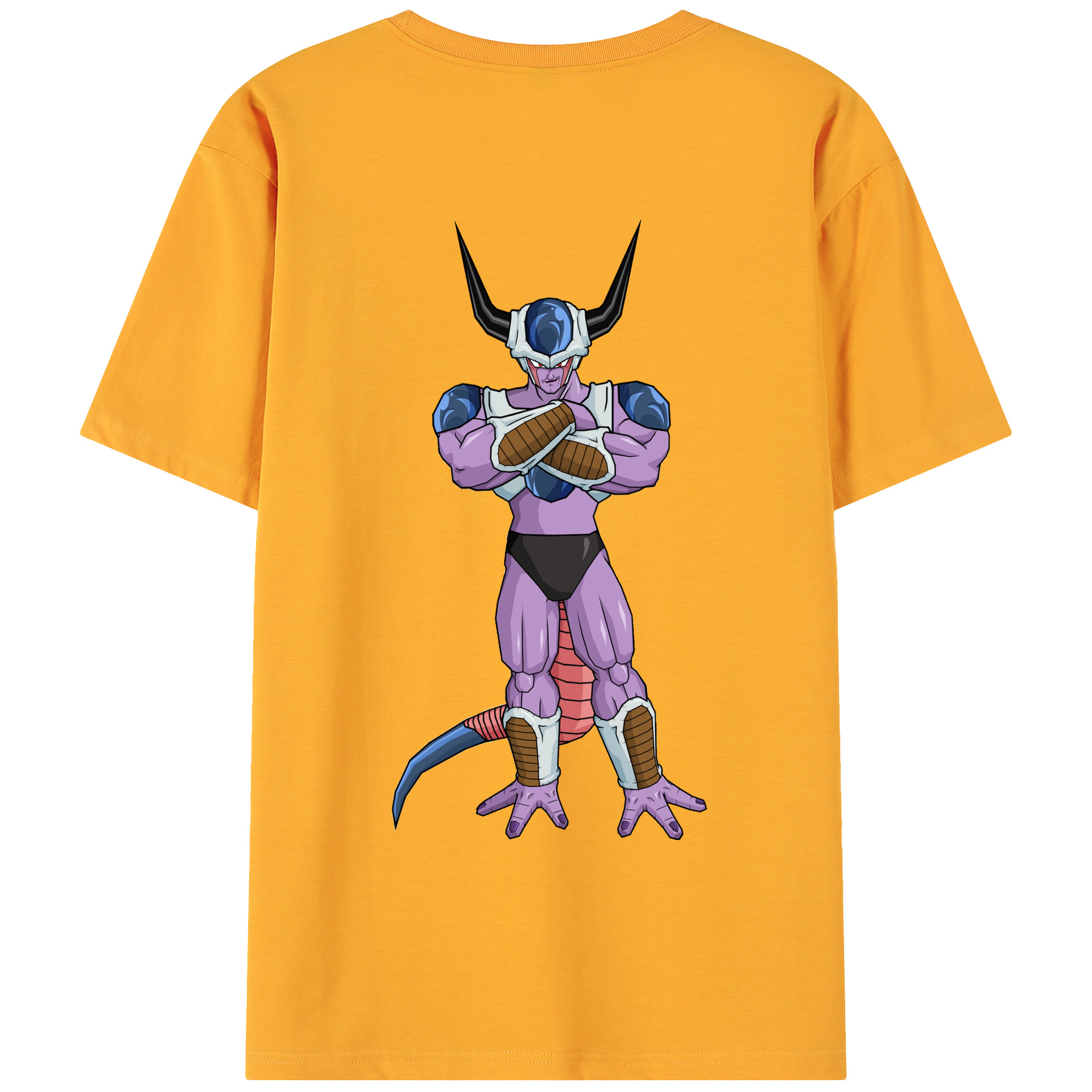 （画像用） ドラゴンボール フリーザ DRAGON BALL Frieza 綿100％ メンズ半袖Tシャツ（バックプリント） 通気性