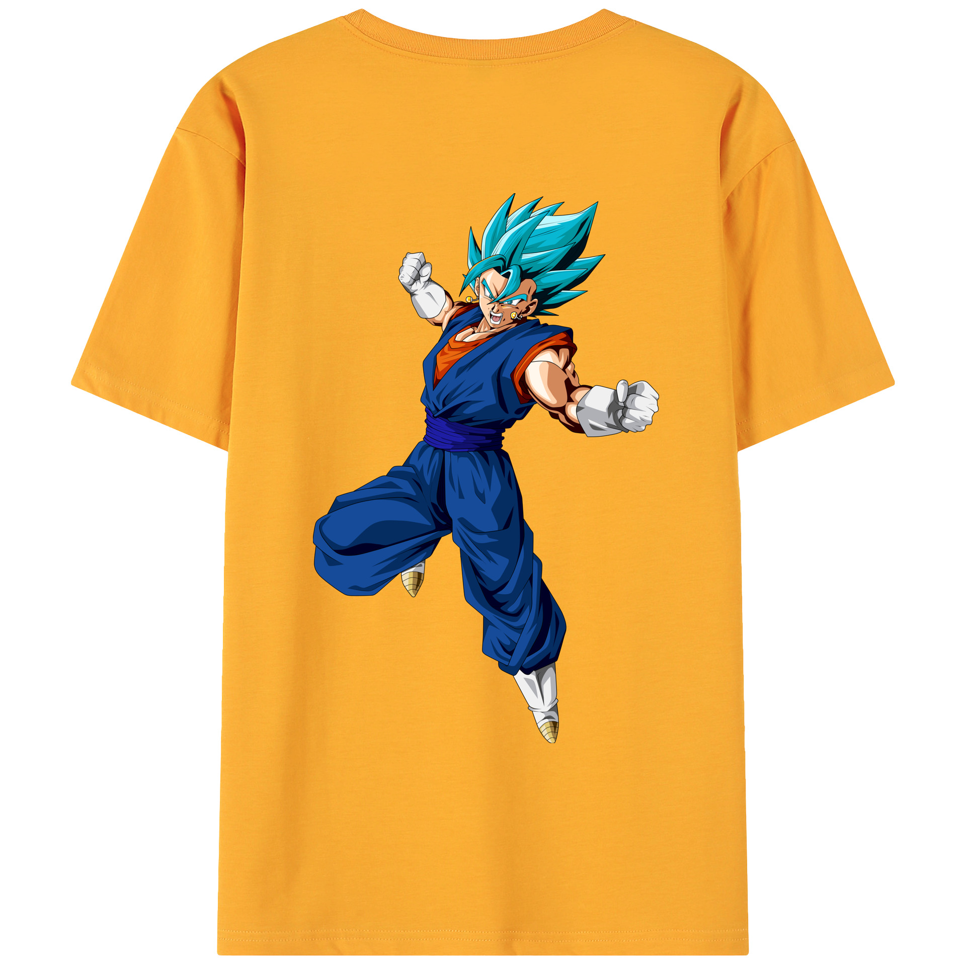 （画像用） ドラゴンボール ベジット DRAGON BALL Vegetto 綿100％ メンズ半袖Tシャツ（バックプリント） 通気性