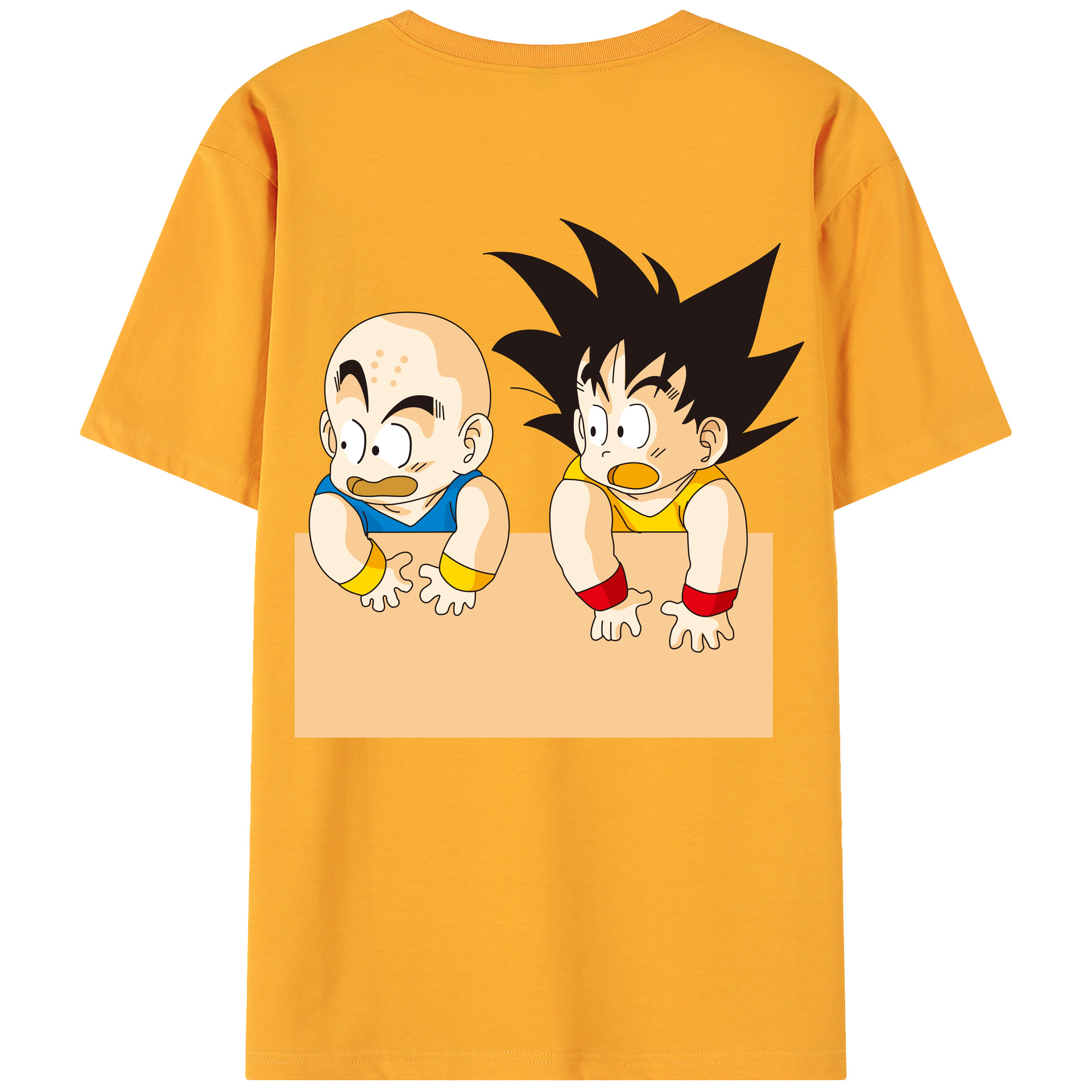 （画像用） ドラゴンボール 孫悟空（そん ごくう）Son Goku カカロット DRAGON BALL Kakarotto 綿100％ メンズ半袖Tシャツ（バックプリント） 通気性
