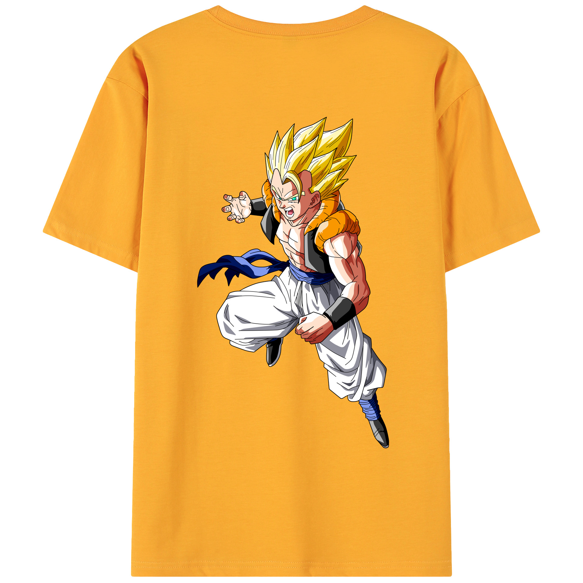 （画像用） ドラゴンボール ベジータ四世（Bejīta Yonsei）DRAGON BALL Vegeta IV 綿100％ メンズ半袖Tシャツ（バックプリント） 通気性