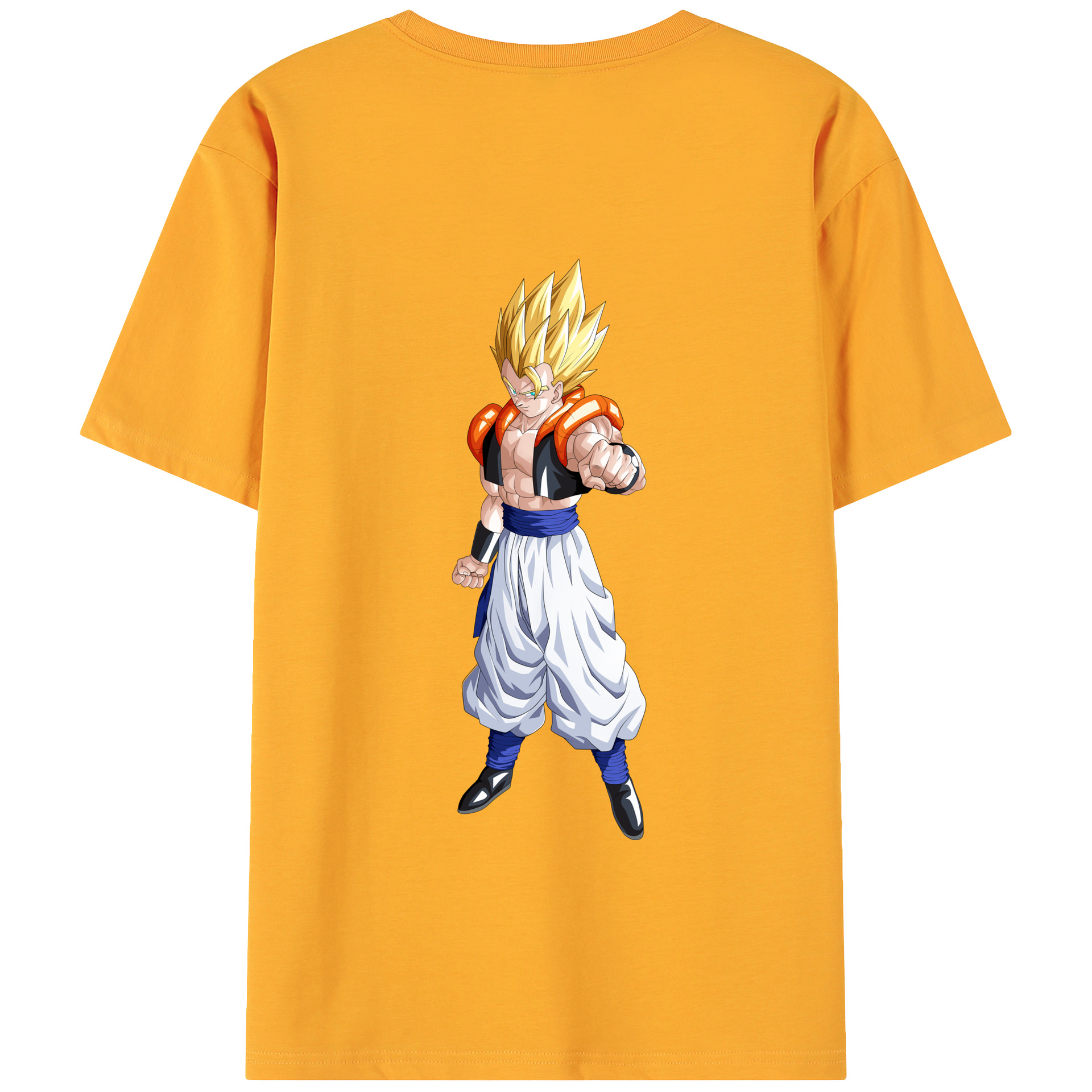 （画像用） ドラゴンボール ベジータ四世（Bejīta Yonsei）DRAGON BALL Vegeta IV 綿100％ メンズ半袖Tシャツ（バックプリント） 通気性