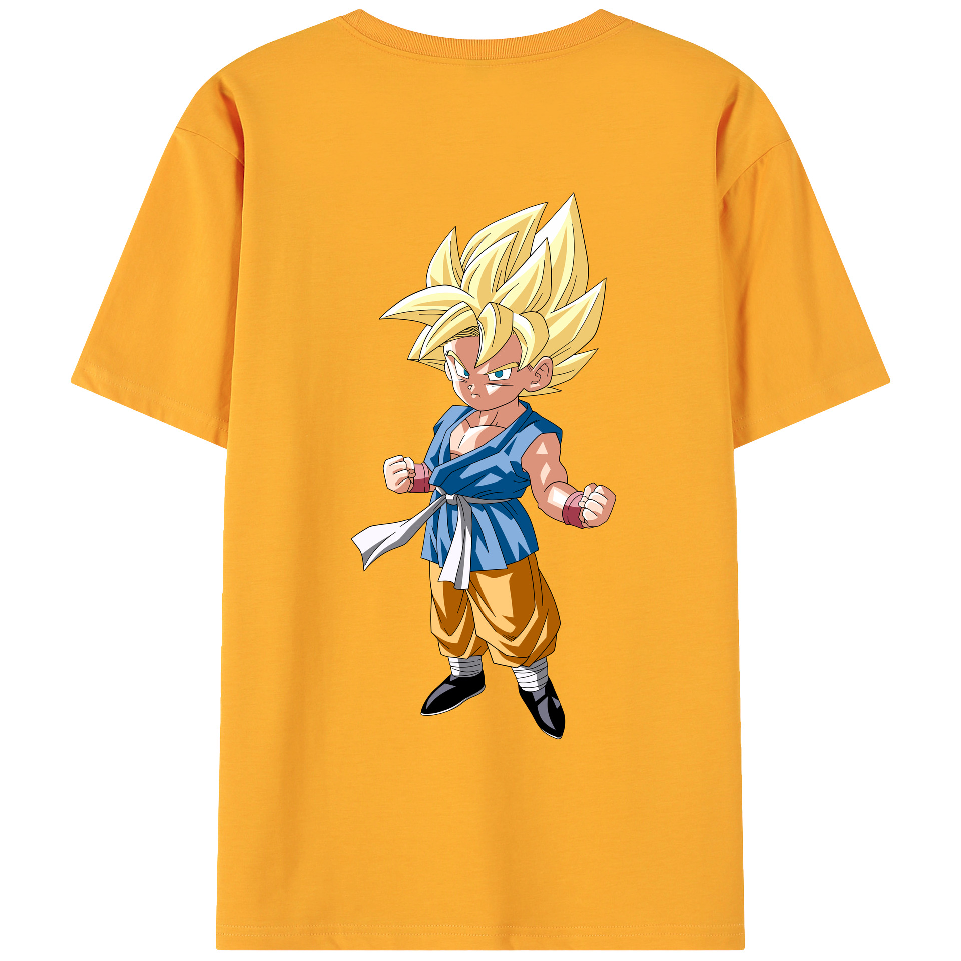 （画像用） ドラゴンボール 孫 悟飯（そんごはん）DRAGON BALL Son Gohan 綿100％ メンズ半袖Tシャツ（バックプリント） 通気性