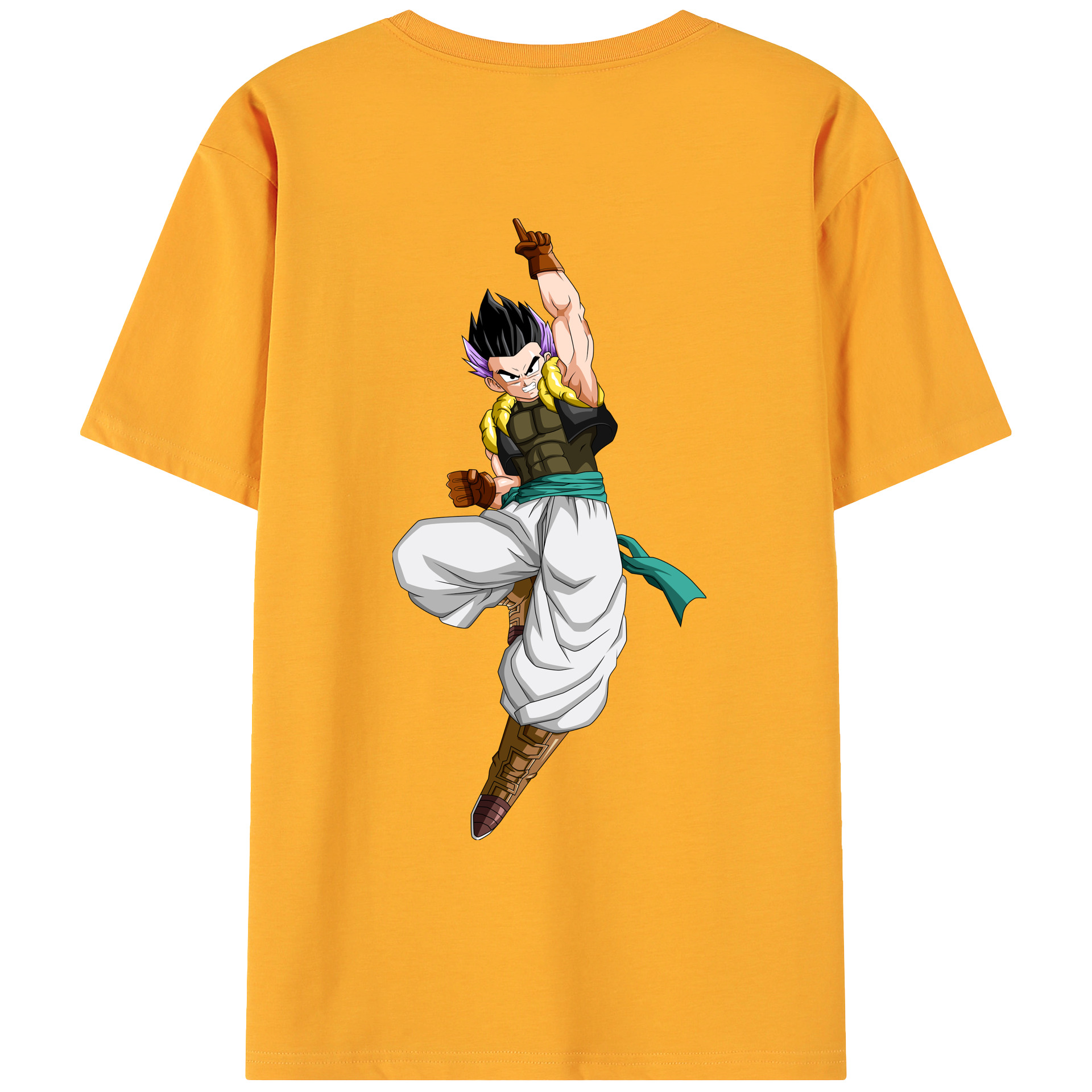 （画像用） ドラゴンボール 孫 悟飯（そんごはん）DRAGON BALL Son Gohan 綿100％ メンズ半袖Tシャツ（バックプリント） 通気性