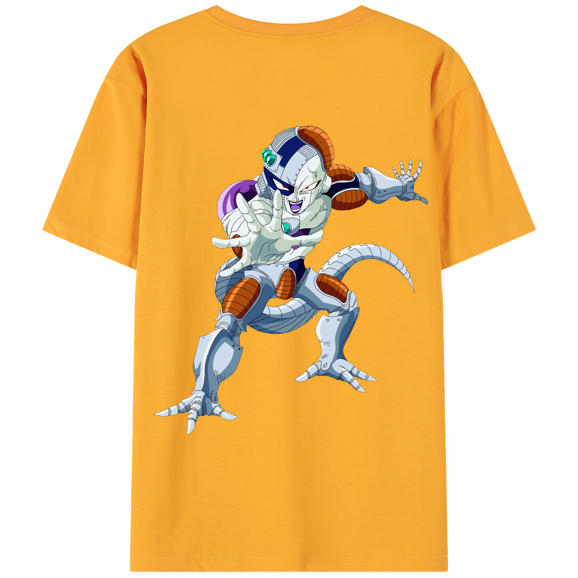 （画像用） ドラゴンボール フリーザ DRAGON BALL Frieza 綿100％ メンズ半袖Tシャツ（バックプリント） 通気性