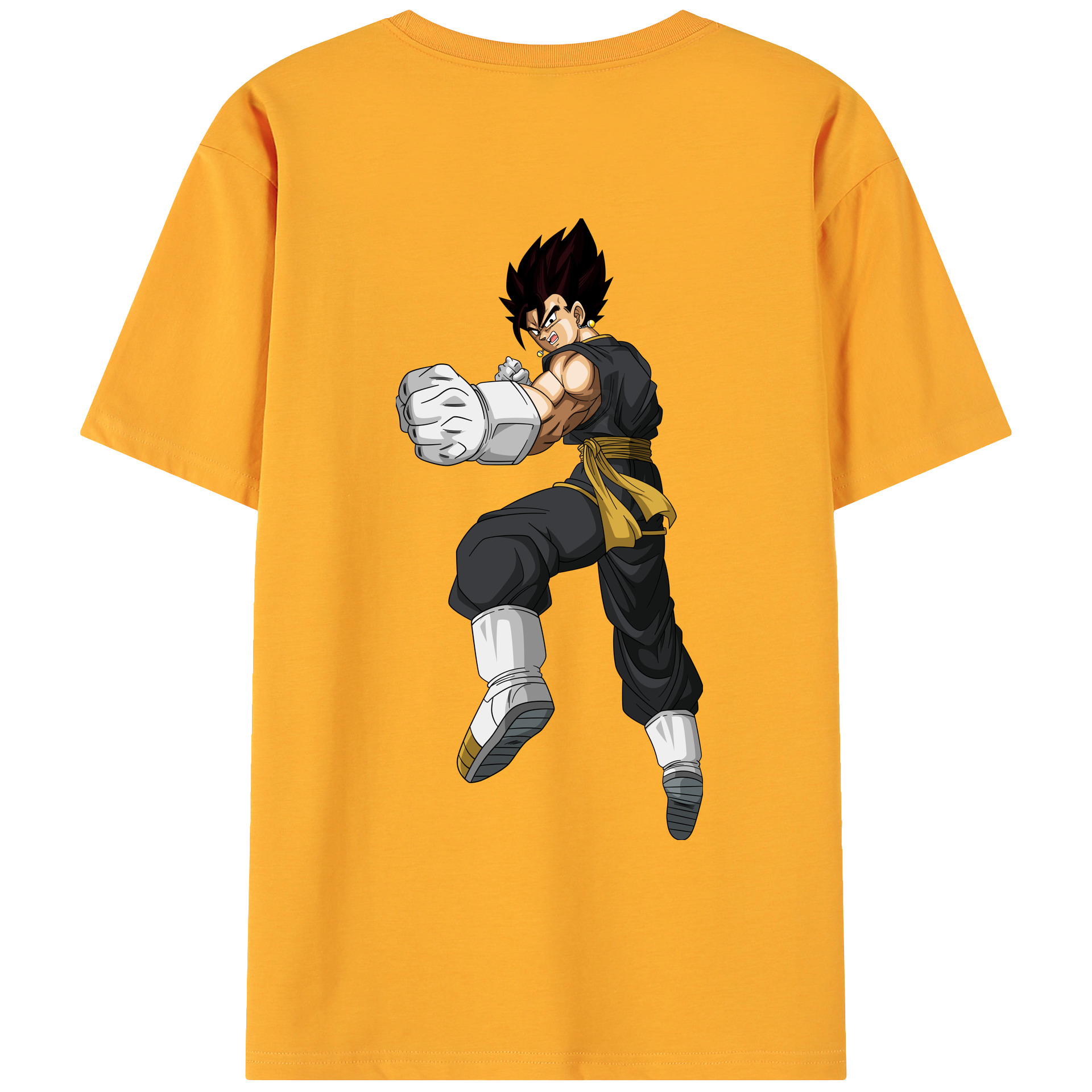 （画像用） ドラゴンボール ベジット DRAGON BALL Vegetto 綿100％ メンズ半袖Tシャツ（バックプリント） 通気性
