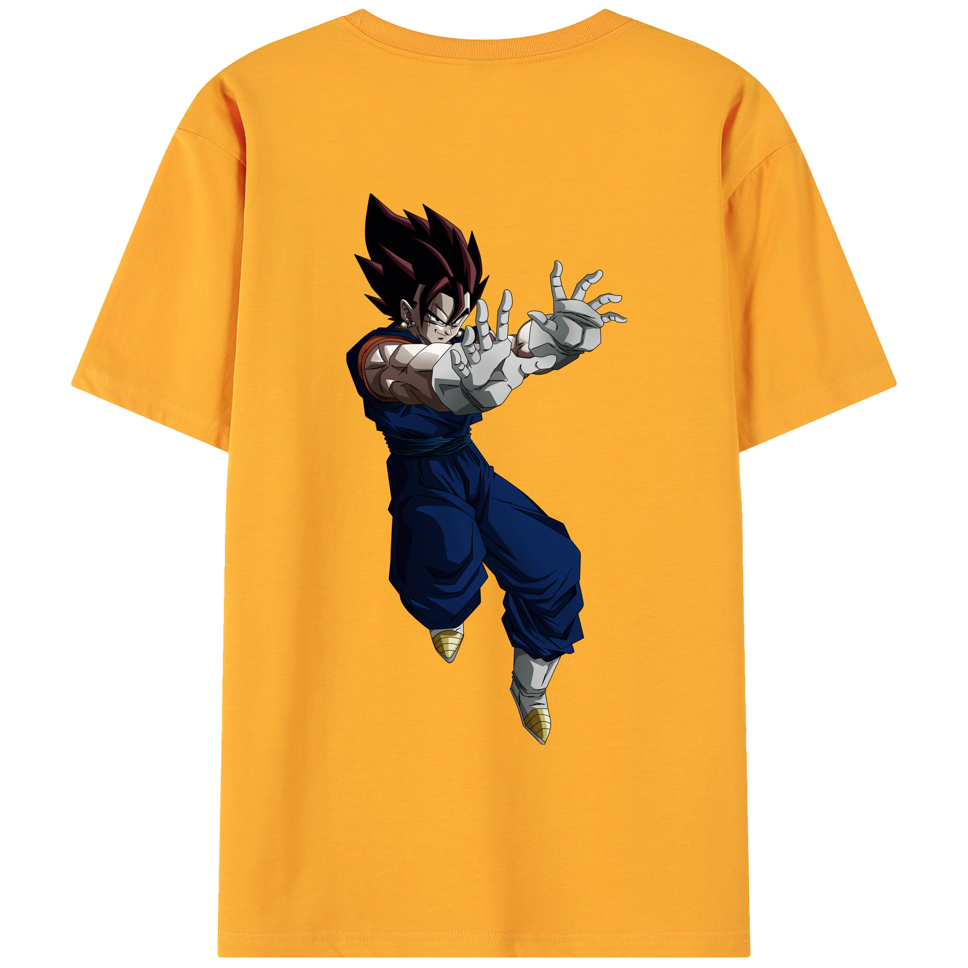 （画像用） ドラゴンボール ベジット DRAGON BALL Vegetto 綿100％ メンズ半袖Tシャツ（バックプリント） 通気性