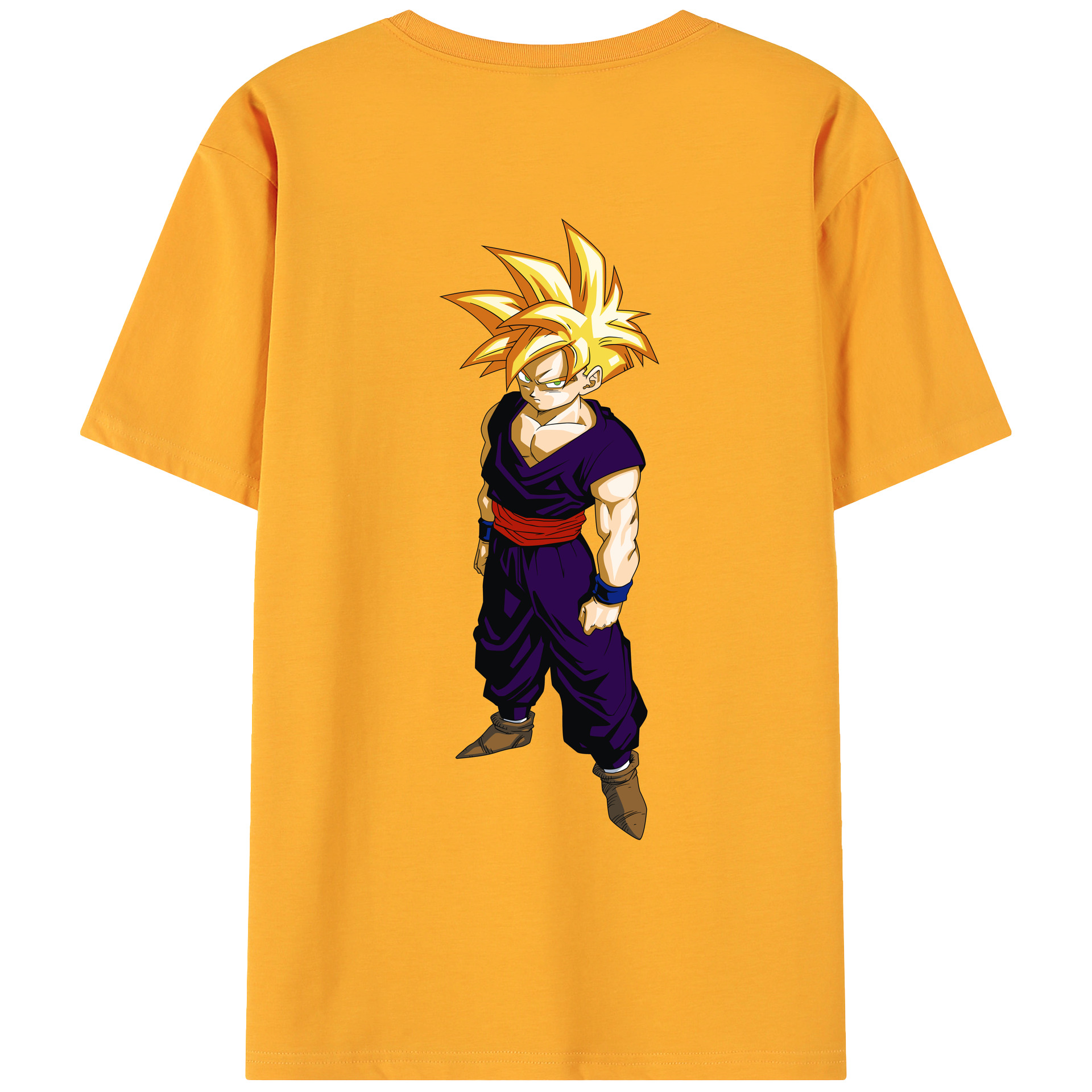 （画像用） ドラゴンボール ベジット DRAGON BALL Vegetto 綿100％ メンズ半袖Tシャツ（バックプリント） 通気性