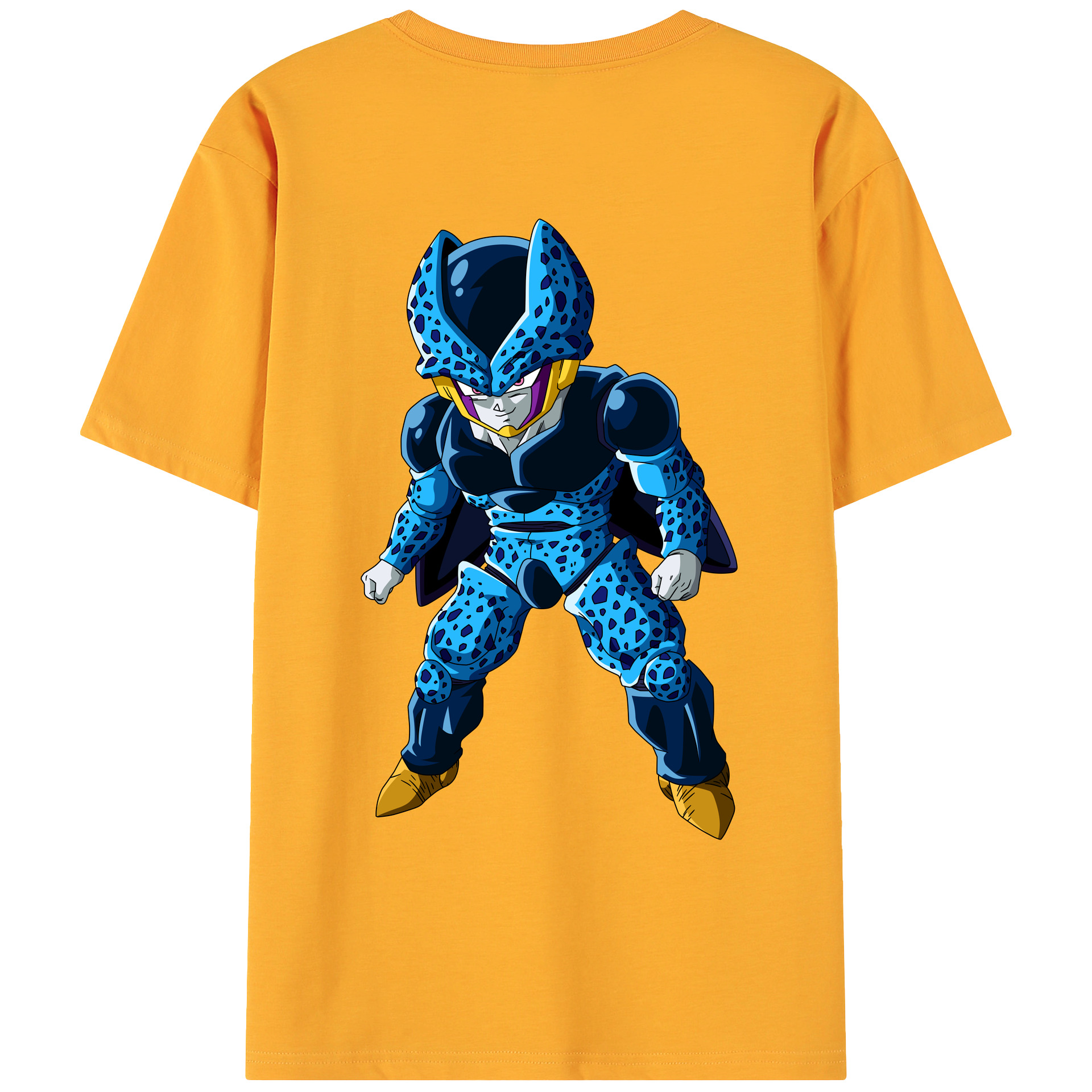 （画像用） ドラゴンボール セル DRAGON BALL Cell 綿100％ メンズ半袖Tシャツ（バックプリント） 通気性