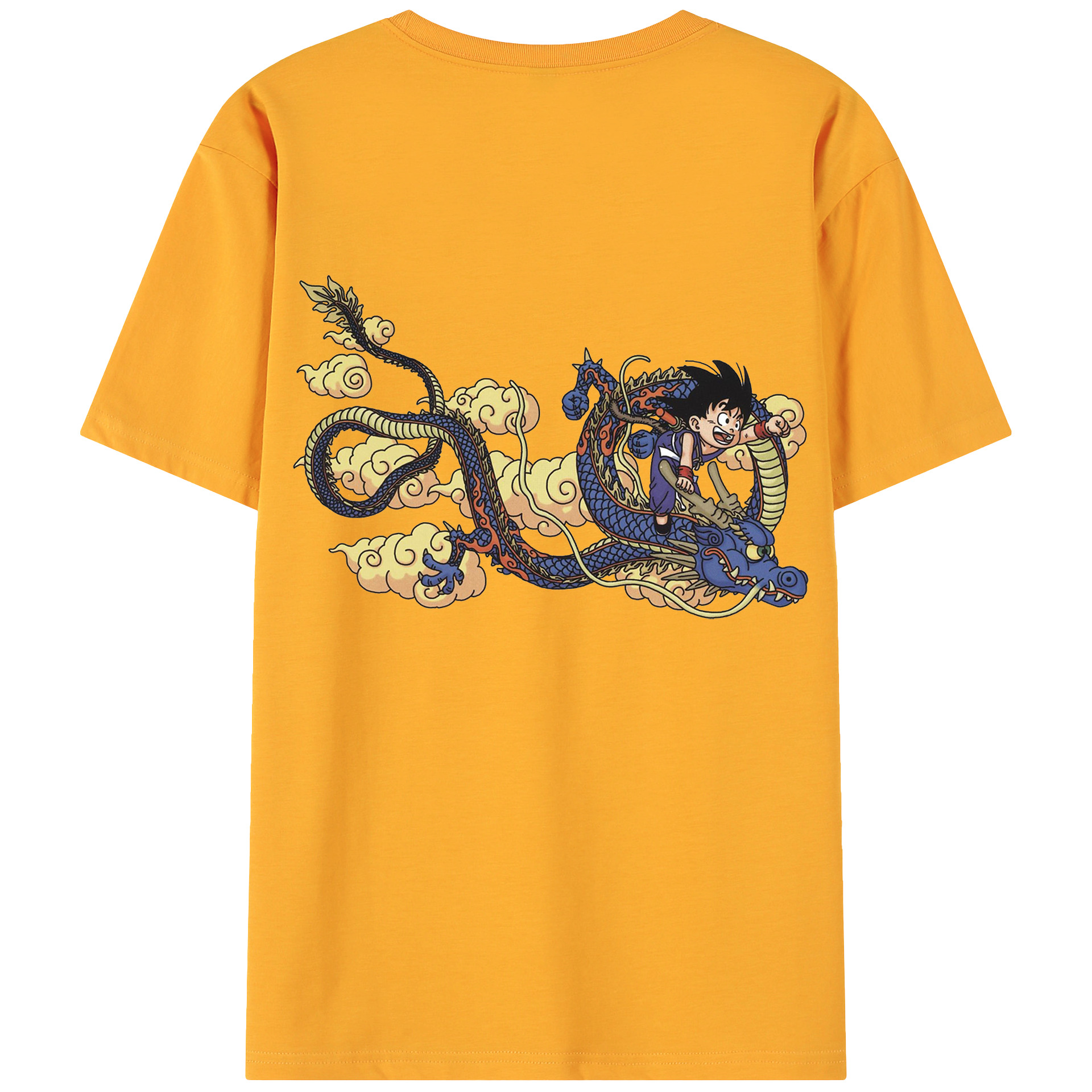 （画像用） ドラゴンボール 神龍 シェンロン DRAGON BALL Shenron 綿100％ メンズ半袖Tシャツ（バックプリント） 通気性